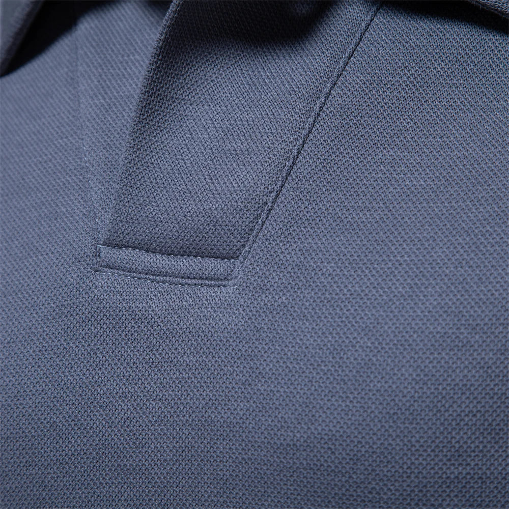 Polo de algodão para homem, casual, golfe