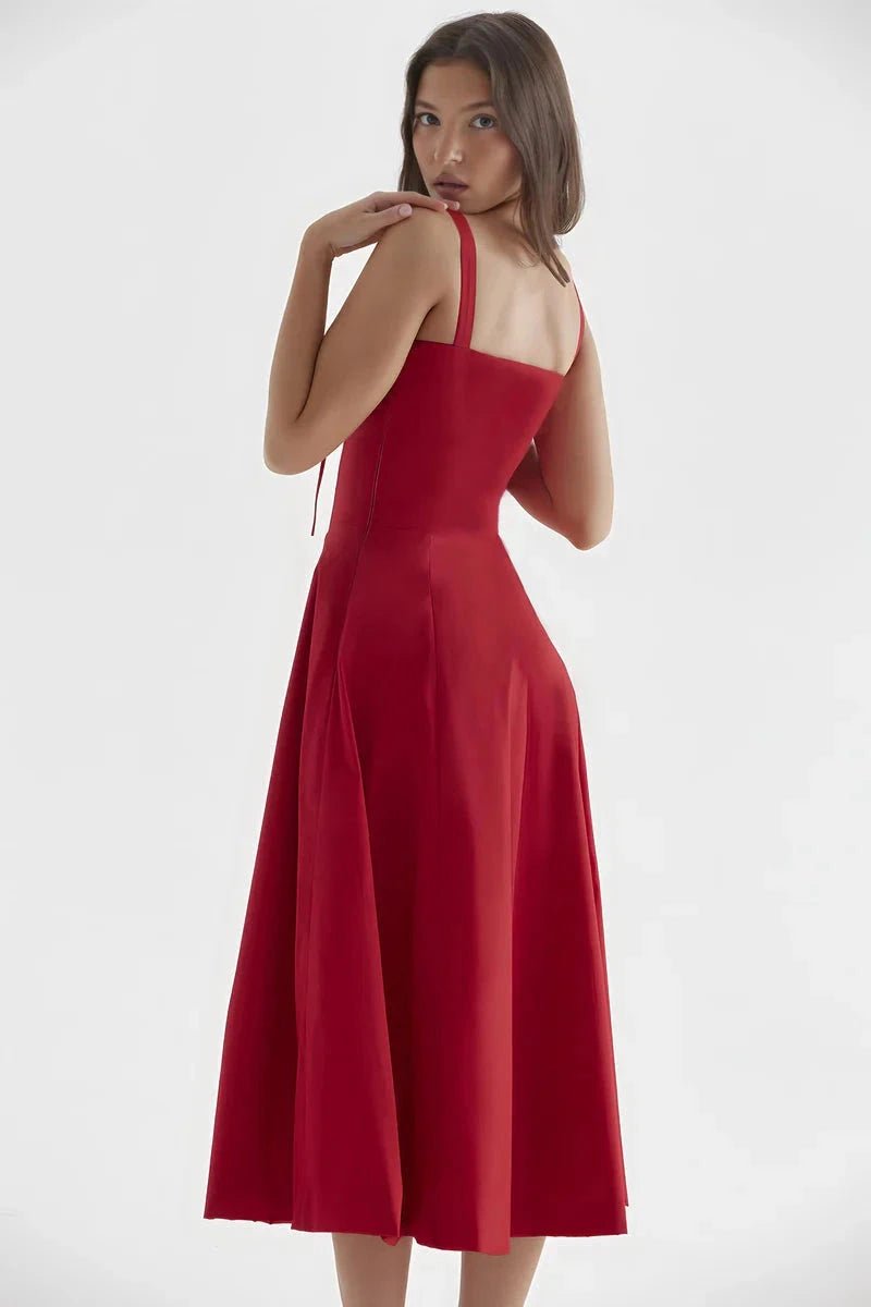 Vestido Mujer Corsé Manga Larga Verano Fiesta Playa Casual