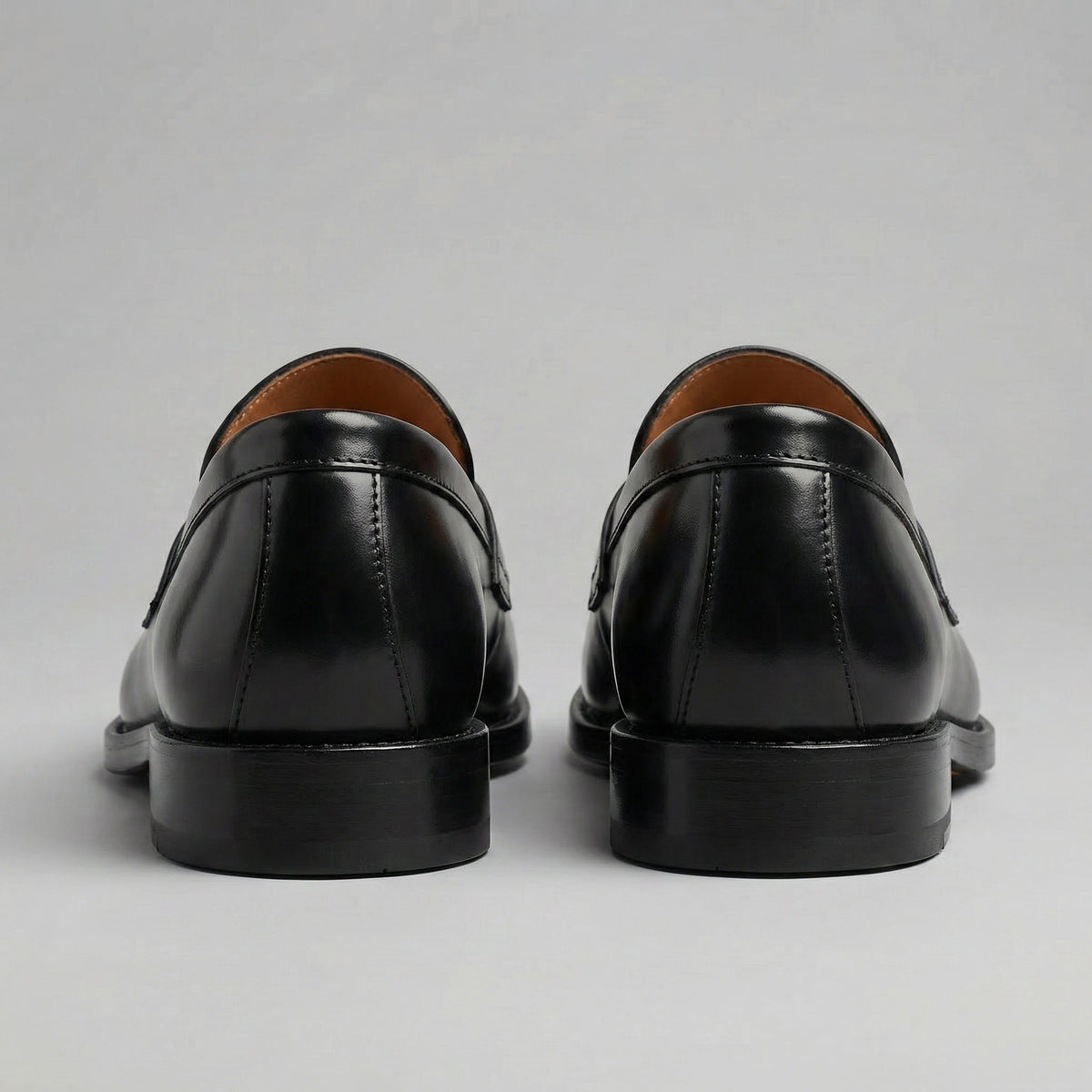 Klassieke Leren Penny Loafer met Flexibele Rubberzool voor Heren