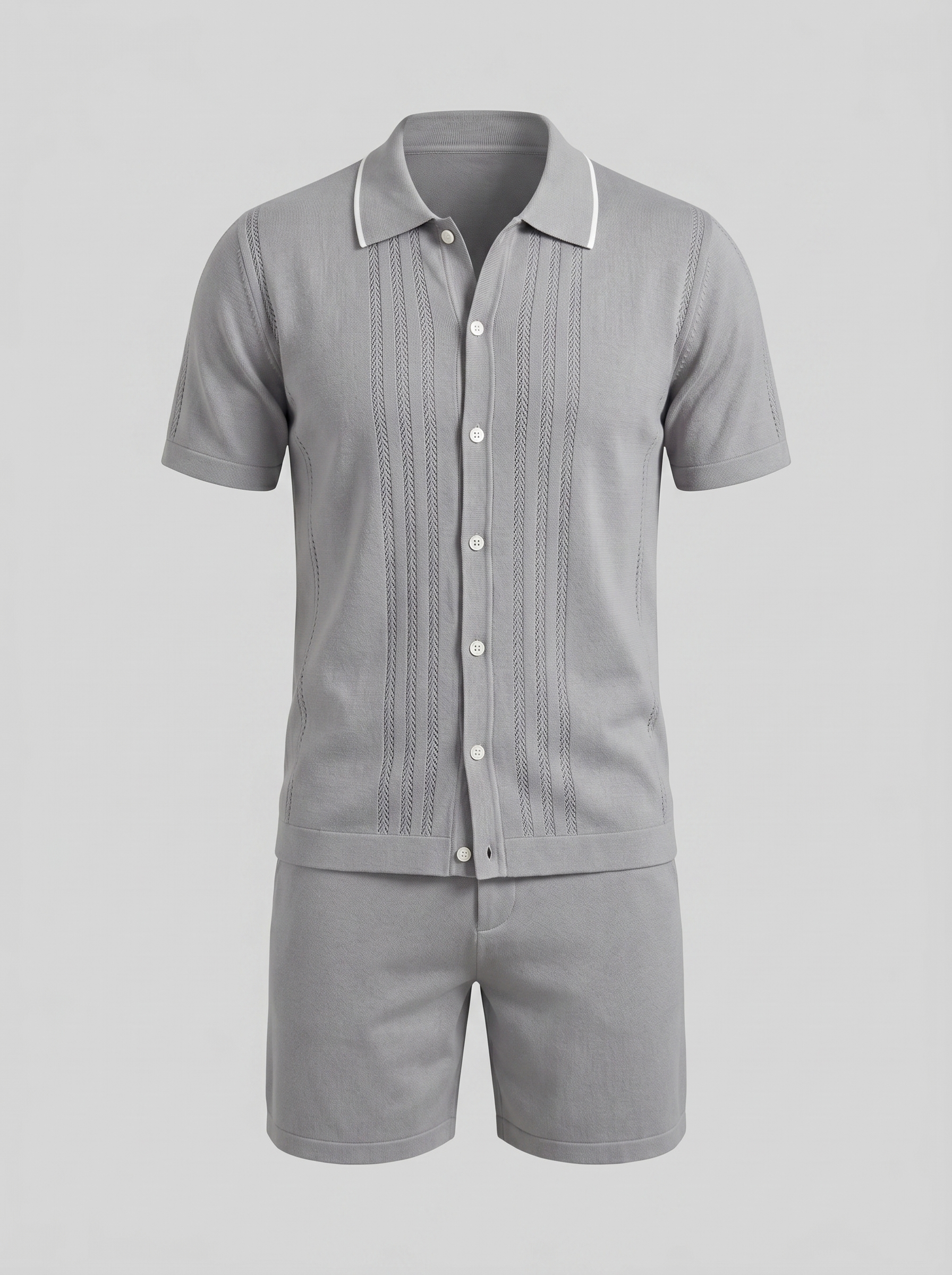 Conjunto Malha Dois Peças Homem Cintura Elástica Casual