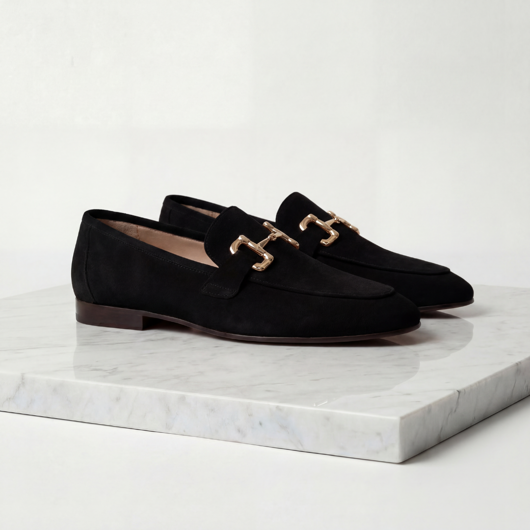 Mocassins Homem Camurça Detalhe Horsebit Casual Formal