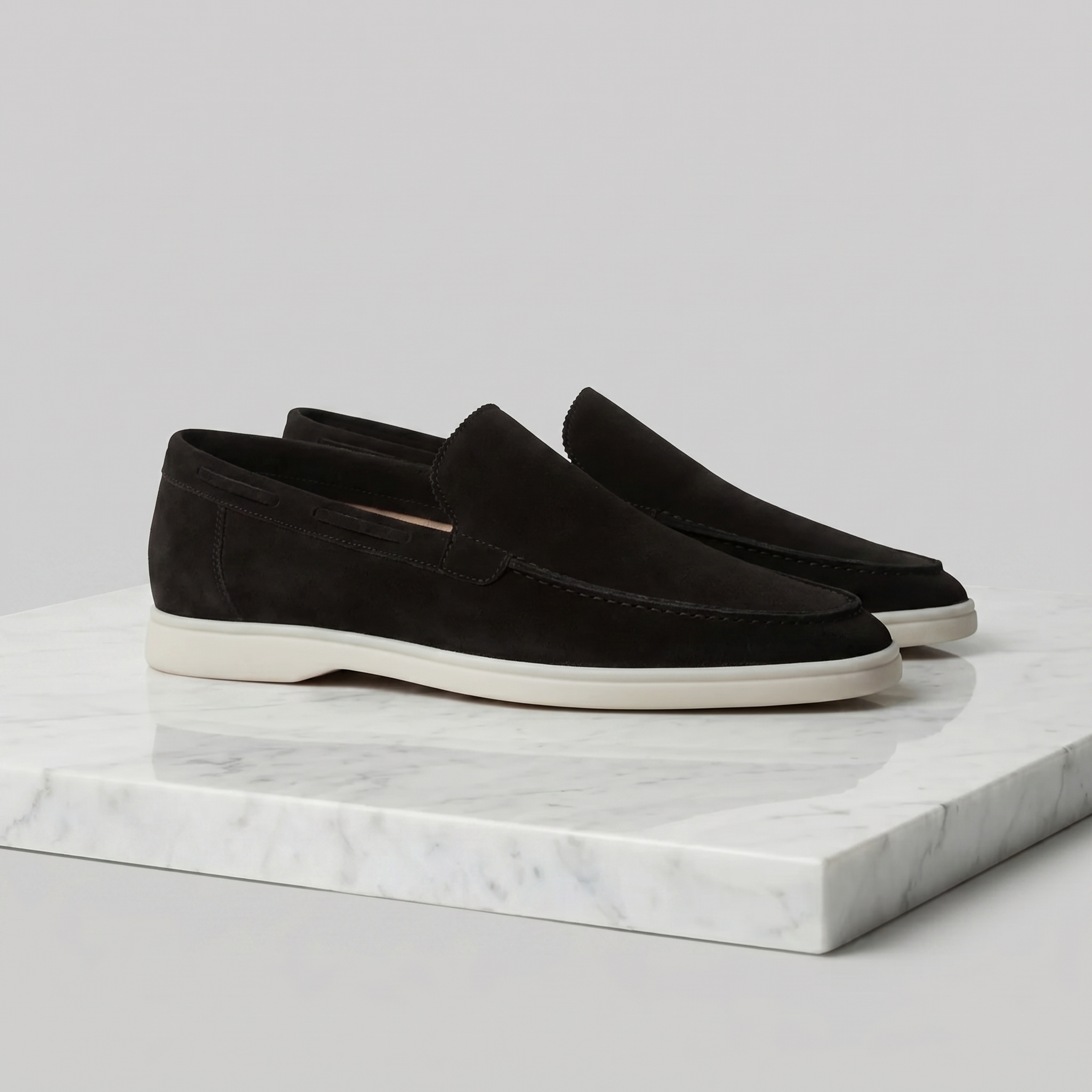 Mocassins Homem Camurça Clássicos Casual Formal