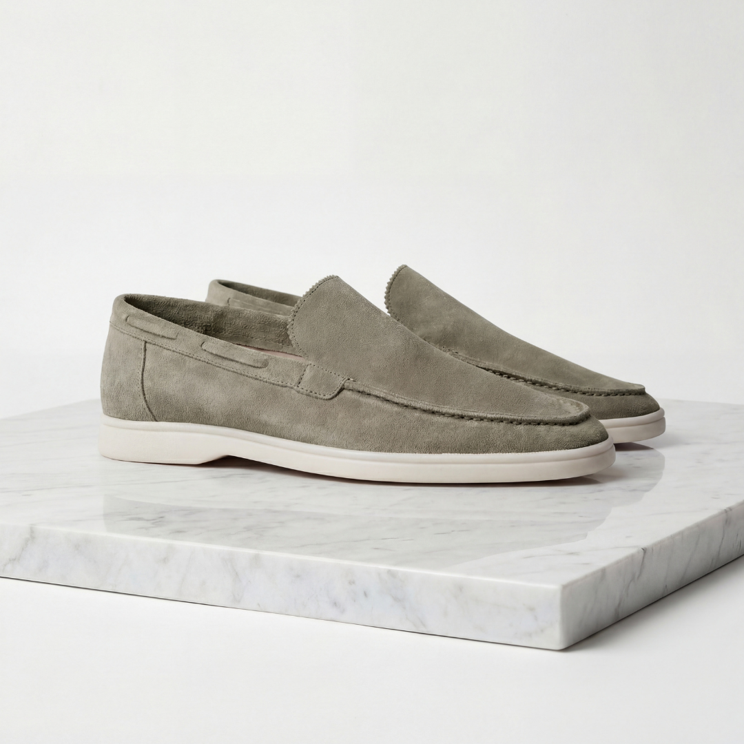 Mocassins Homem Camurça Clássicos Casual Formal