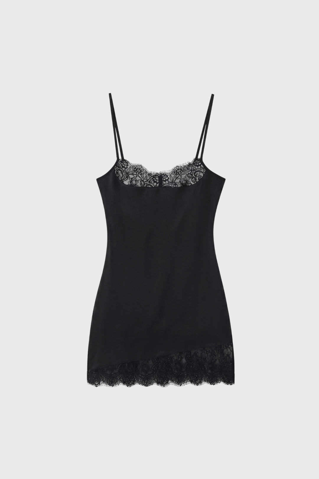 Mini vestido para mujer ajustado de encaje con tirantes ajustables para la noche