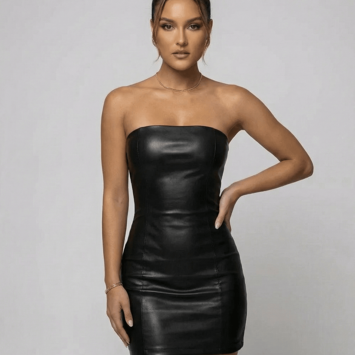 black strapless pencil dress Mini Women Silhouette Synthetic Size:33 Shipping delay Jan 18 - Feb 7 Black and White Lace Size medium measures 53.75
