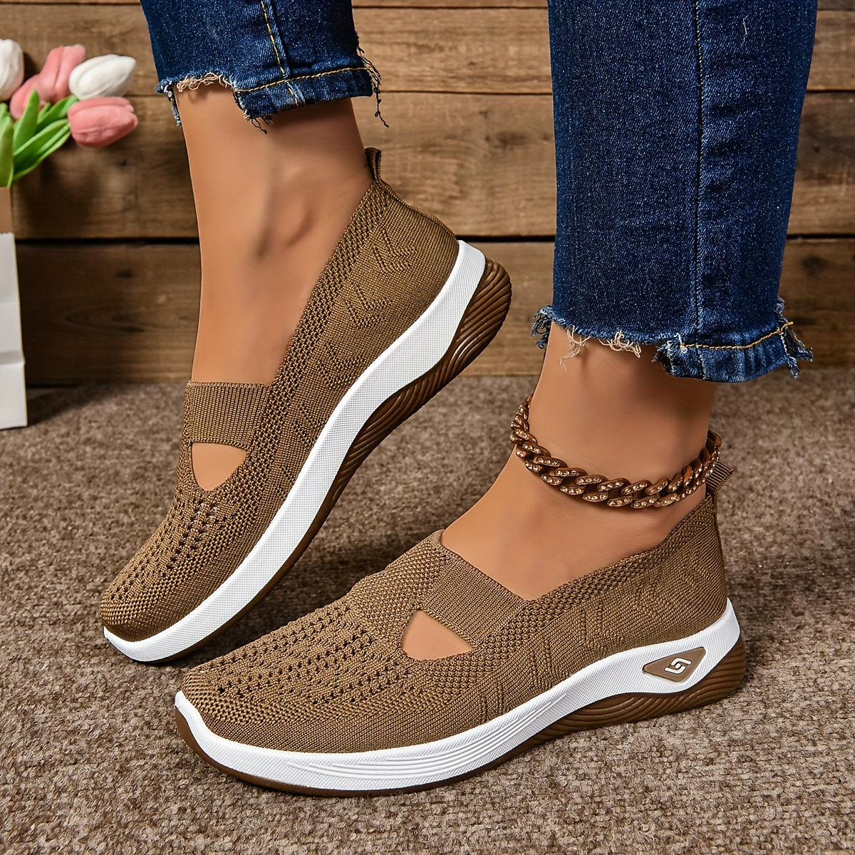 Chaussures orthopédiques femme semelle antidérapante confort