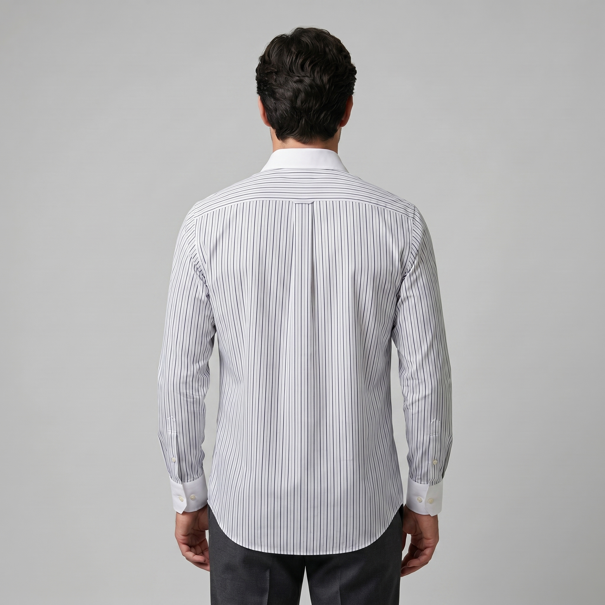 Cămașă bărbați slim fit cu mâneci lungi, dungi, formală