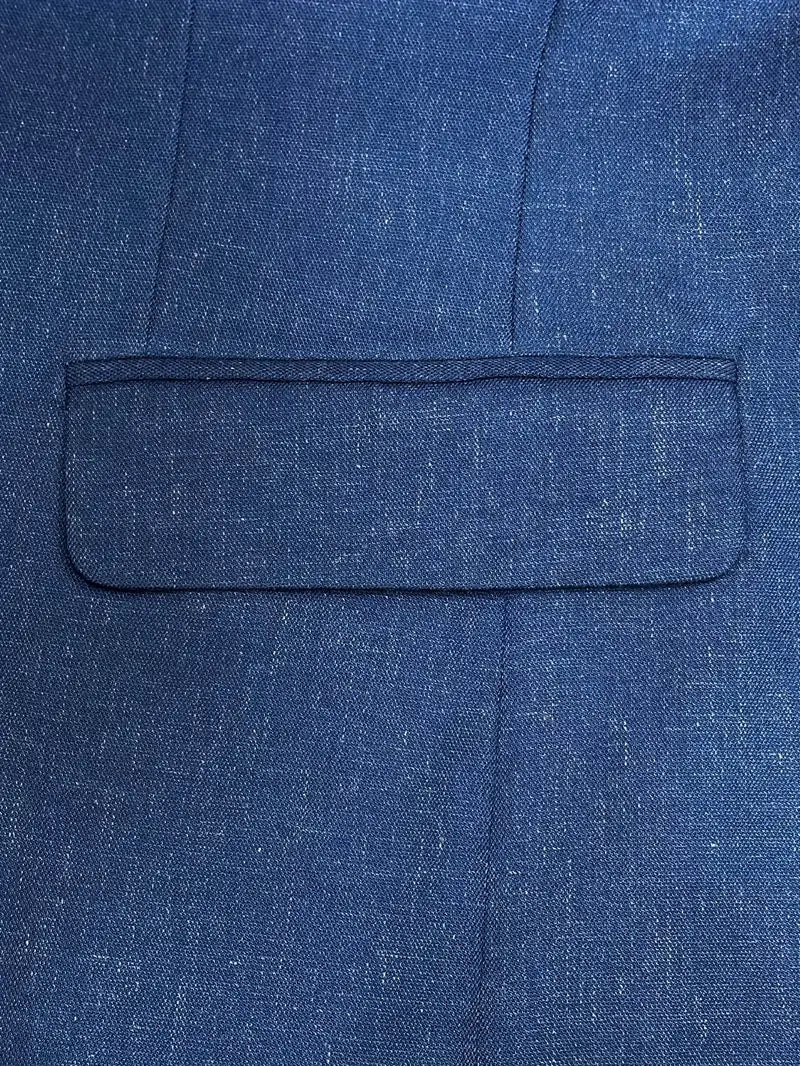 Jakkesæt Herre Slim Fit Blazer og Bukser Business Bryllup Sommer