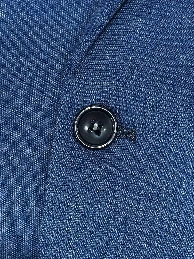 Jakkesæt Herre Slim Fit Blazer og Bukser Business Bryllup Sommer