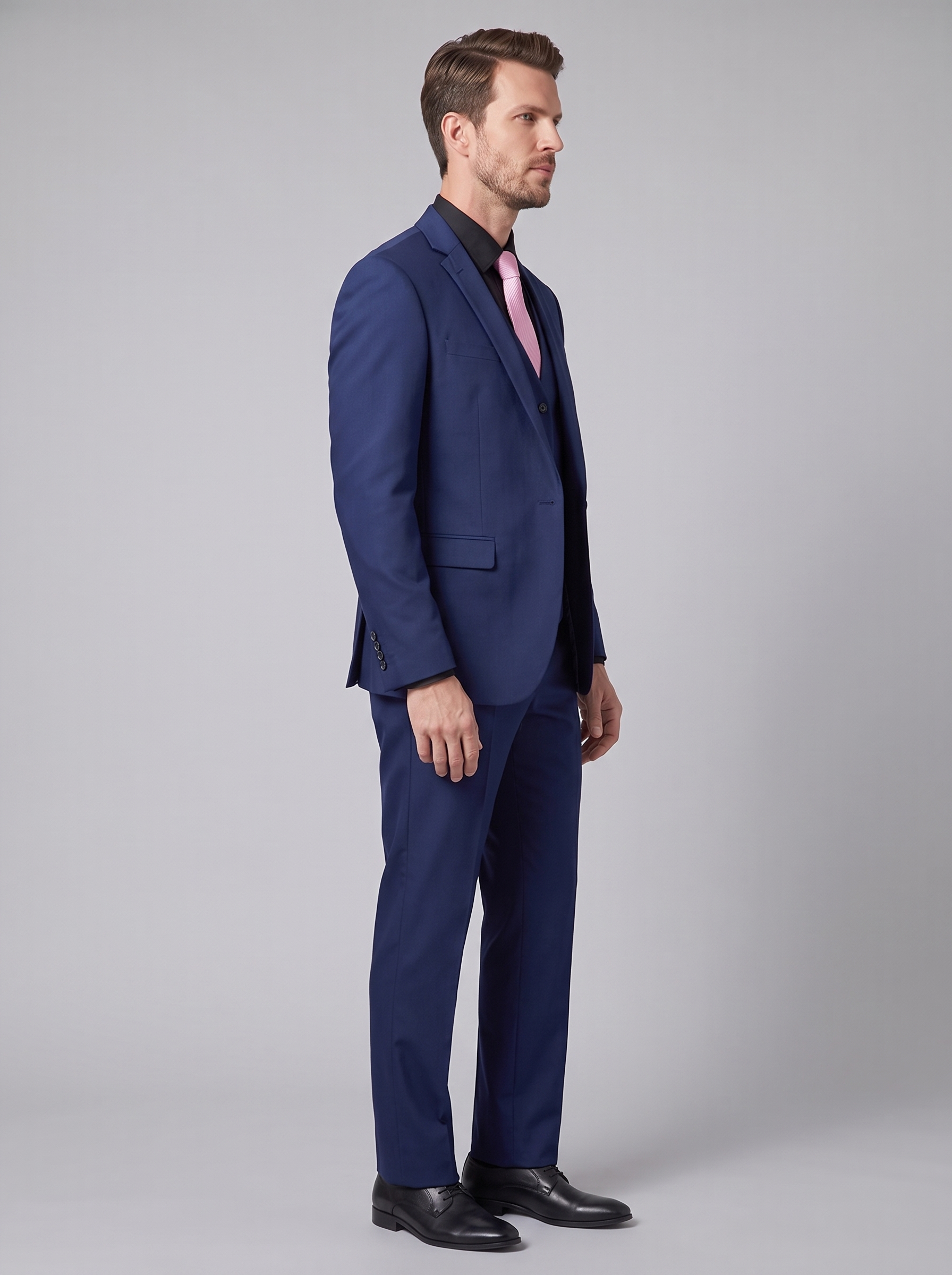 Pak Heren Slim Fit Formális Kétrészes Öltöny