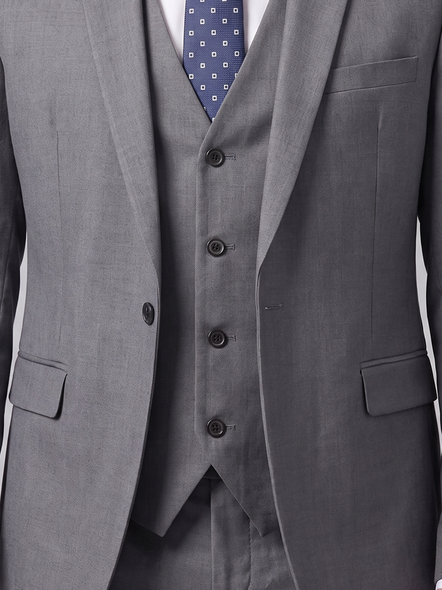 Pak Heren Slim Fit Formális Kétrészes Öltöny