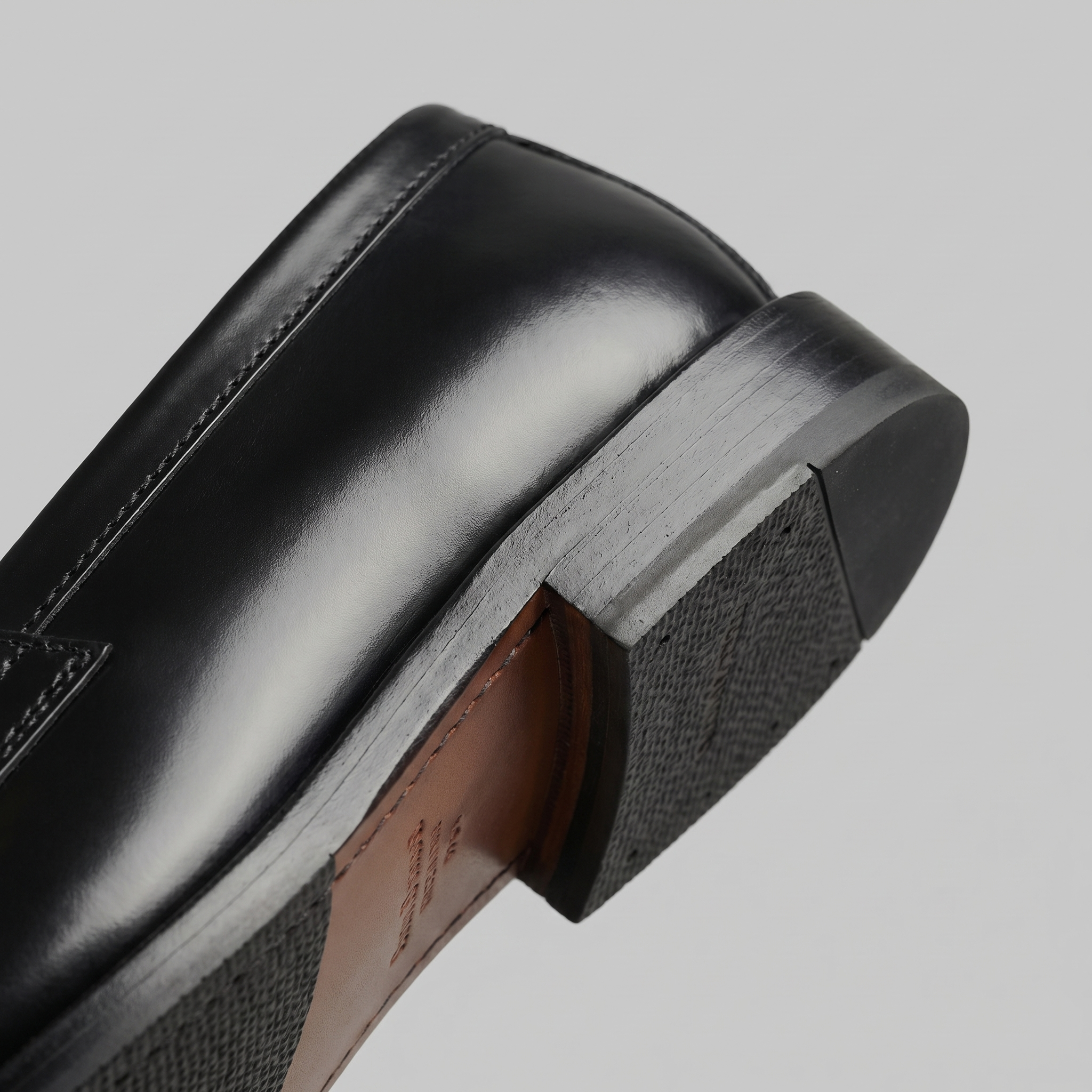 Mocasines penny para hombre de cuero slip on casual