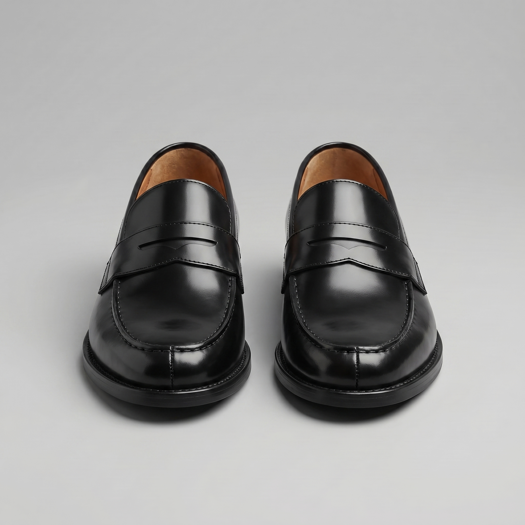 Mocasines penny para hombre de cuero slip on casual