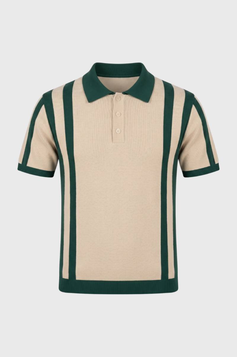 Polo Heren Regular Fit Gestreept Korte Mouwen Casual