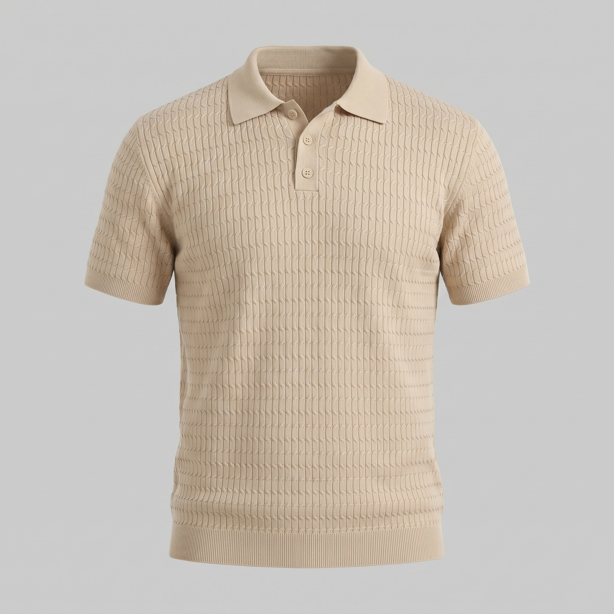 Polo férfiaknak, slim fit, hosszú ujjú, okos alkalmi viselet