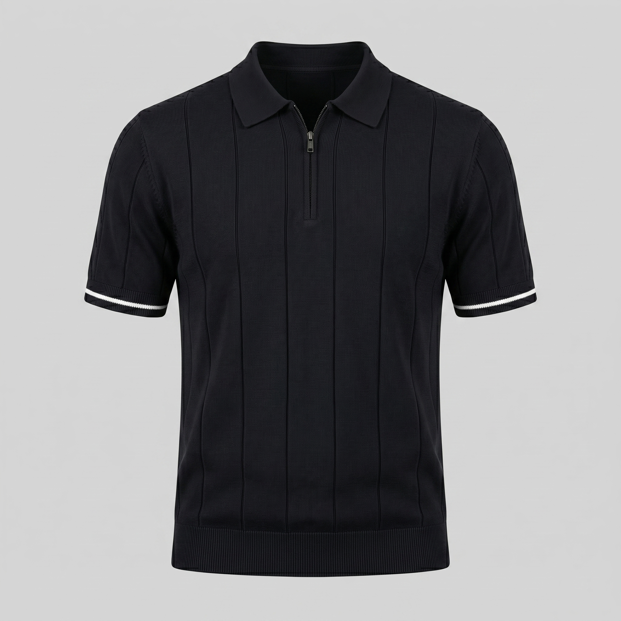 Polo hosszú ujjú férfiaknak, slim fit, rugalmas, alkalmi