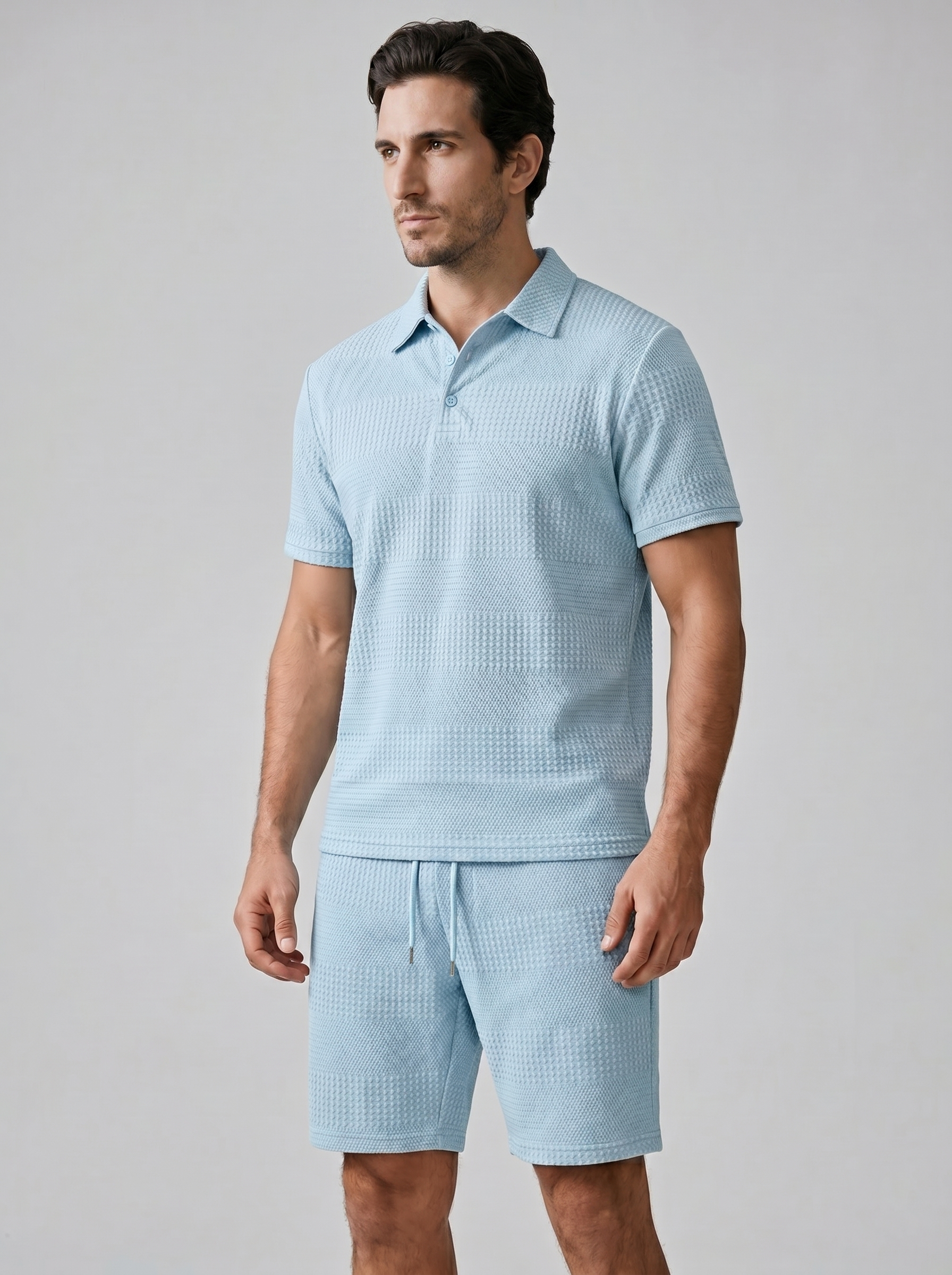 Poloshirt og Shorts Sæt Herre Casual Sommer