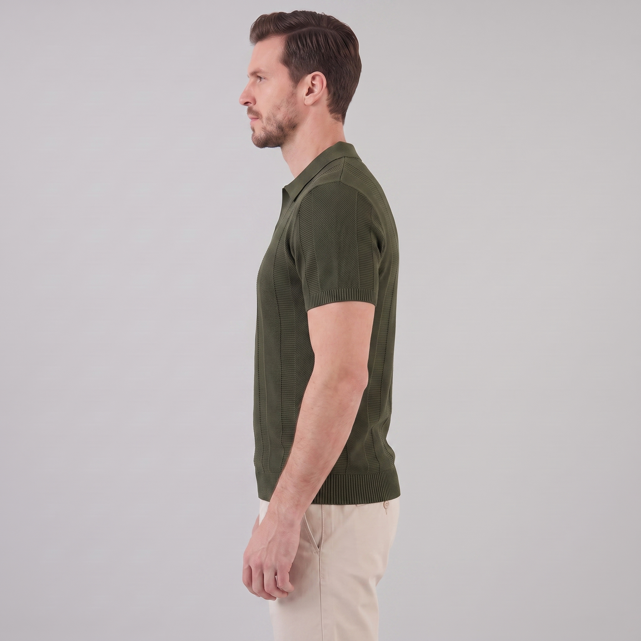 Polo uomo maglia aperta casual estiva