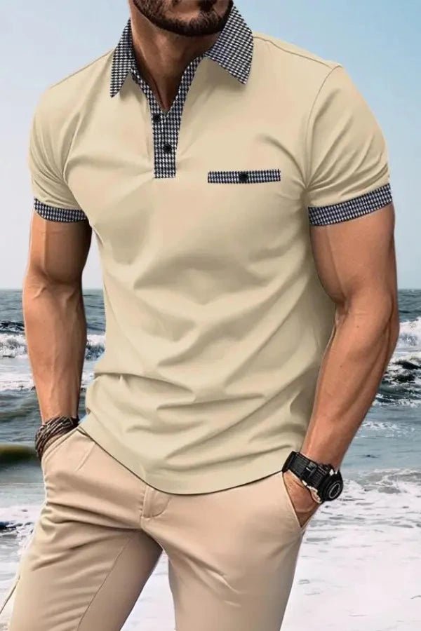 Tricou polo bărbați performanță absorbție umiditate elastic