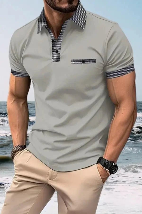 Tricou polo bărbați performanță absorbție umiditate elastic