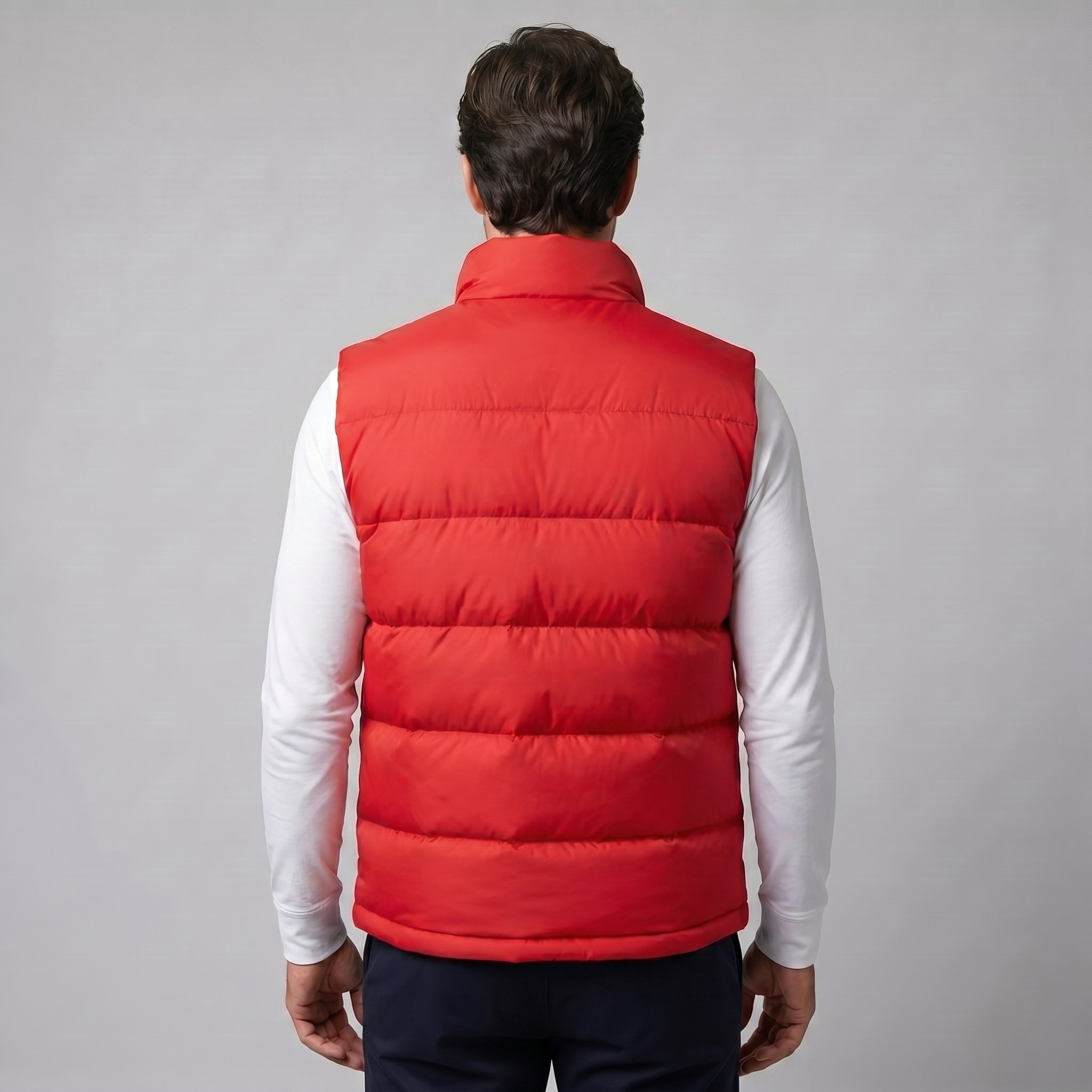 Quilted Padded Vest Men Winter Casual