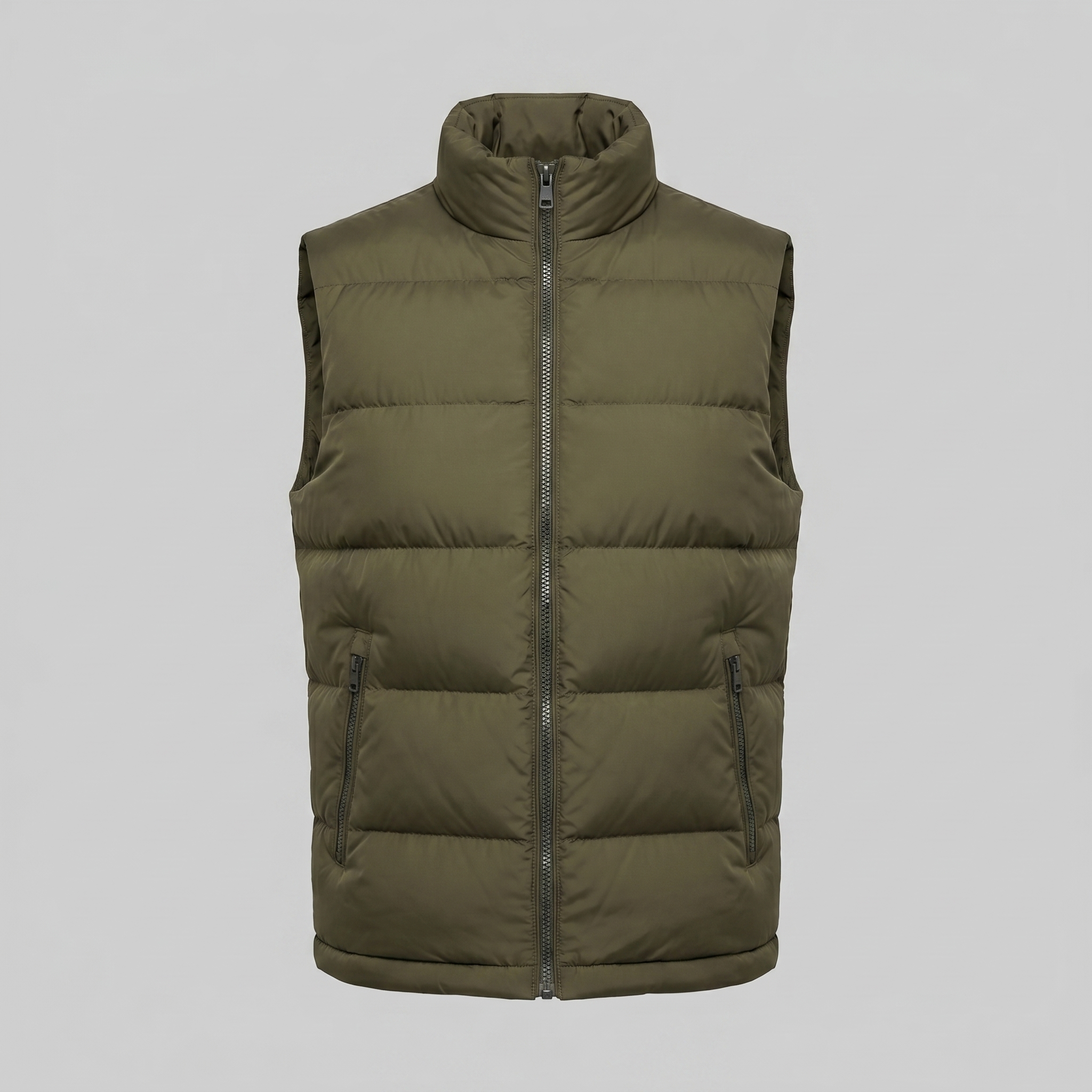 Quilted Padded Vest Men Winter Casual