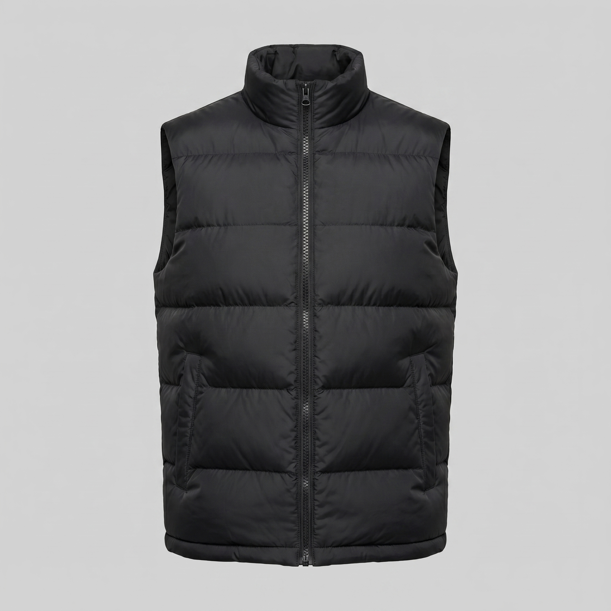Quilted Padded Vest Men Winter Casual