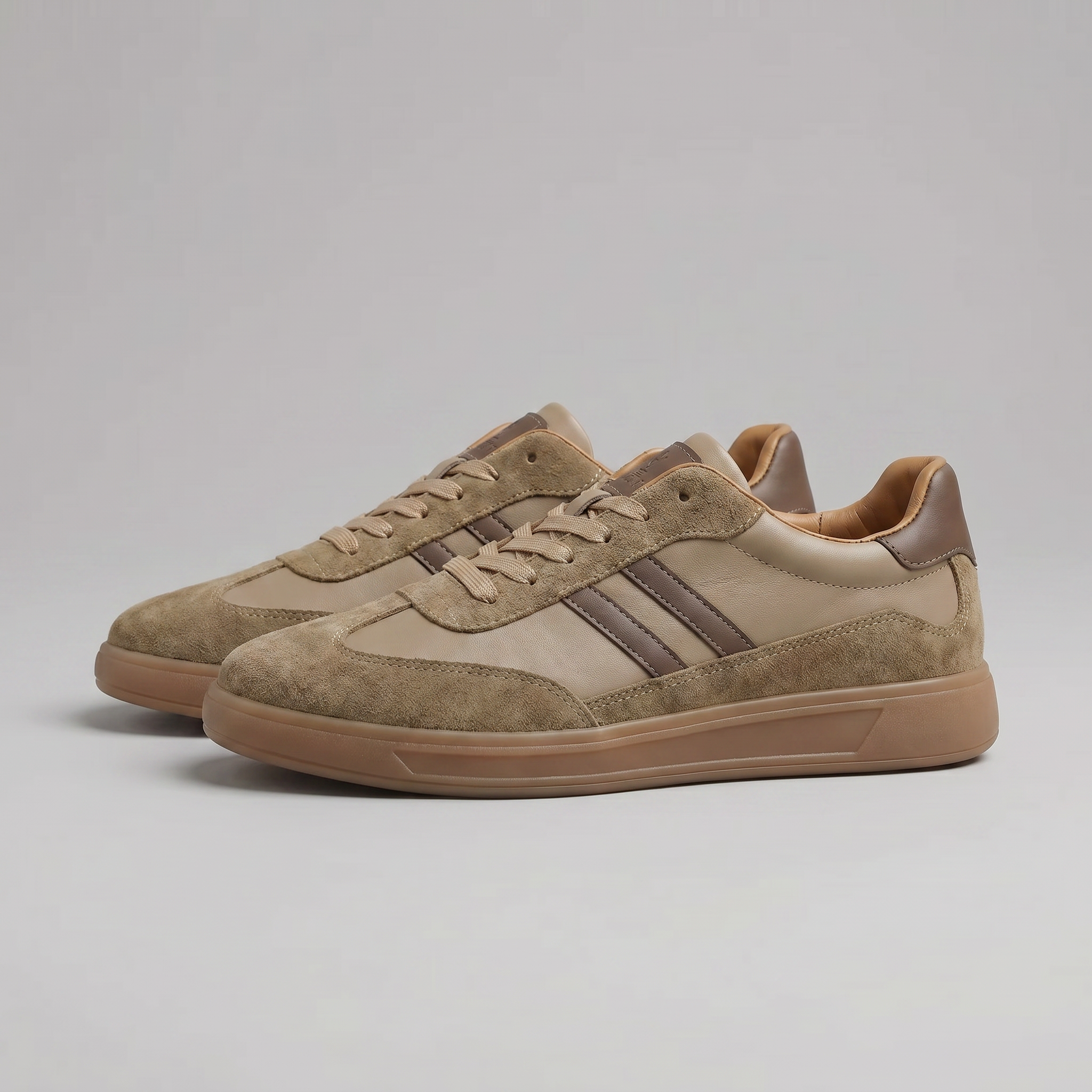 Retro tenisky pánské kožené casual letní
