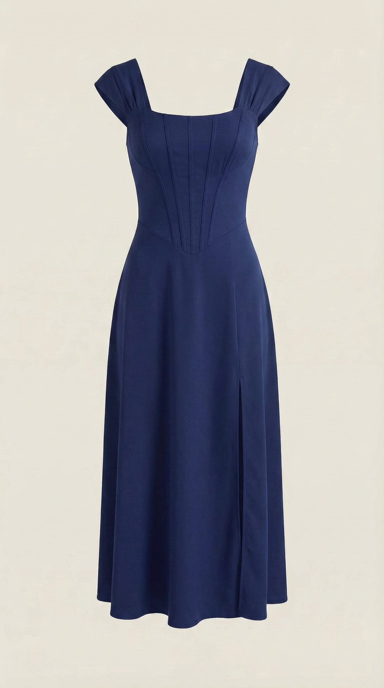 Vestido midi para mujer línea A vintage con estampado floral estilo bustier tirantes finos