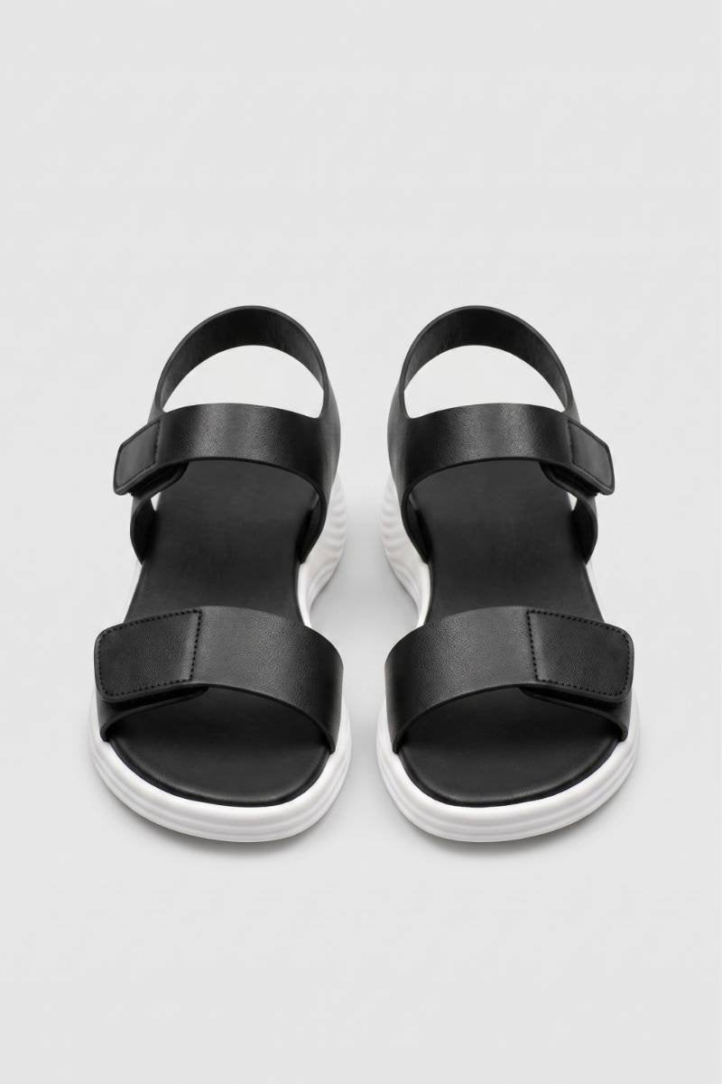 Sandalias para mujer con velcro, plataforma, ajustables, casual