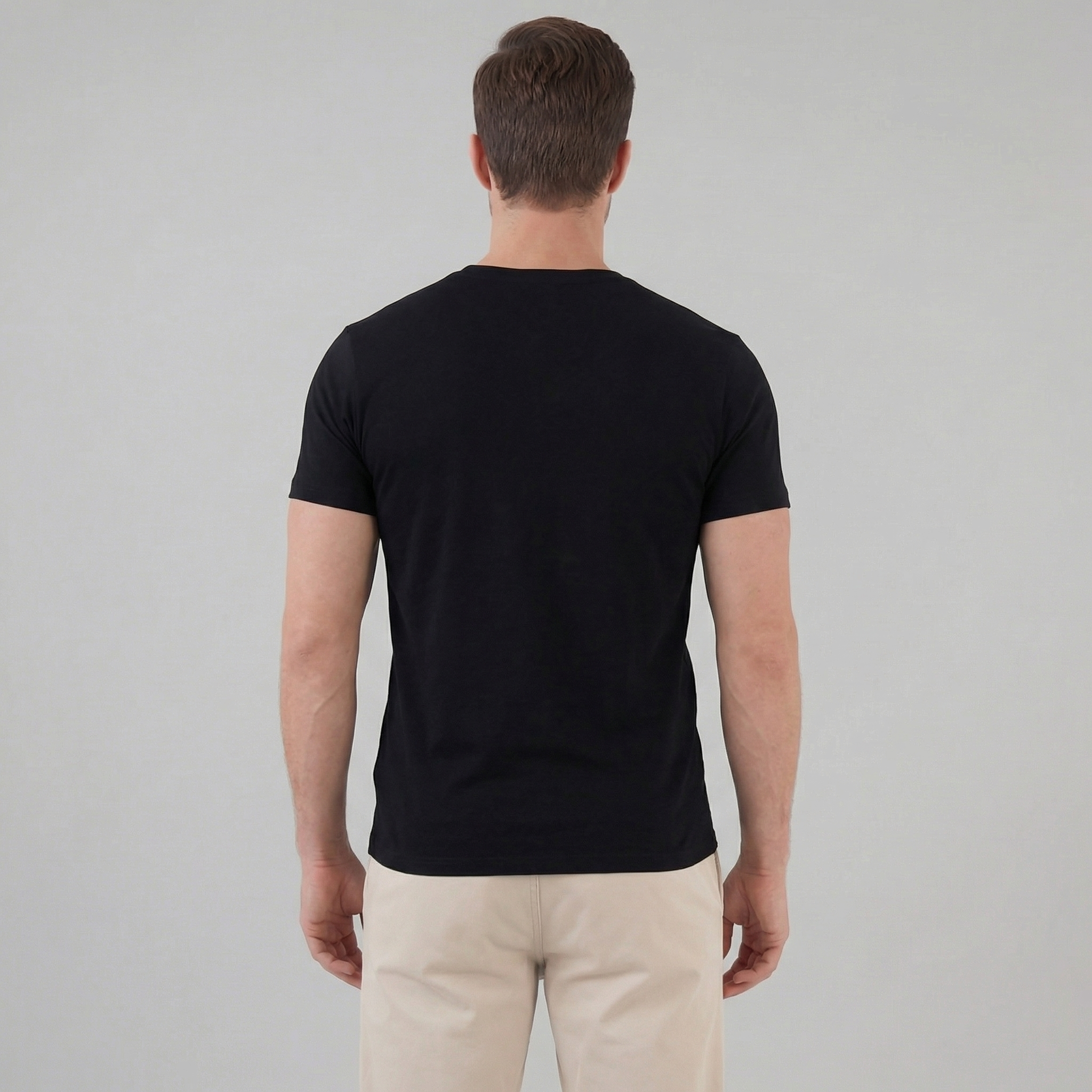 T-Shirt Slim Fit Homem Casual