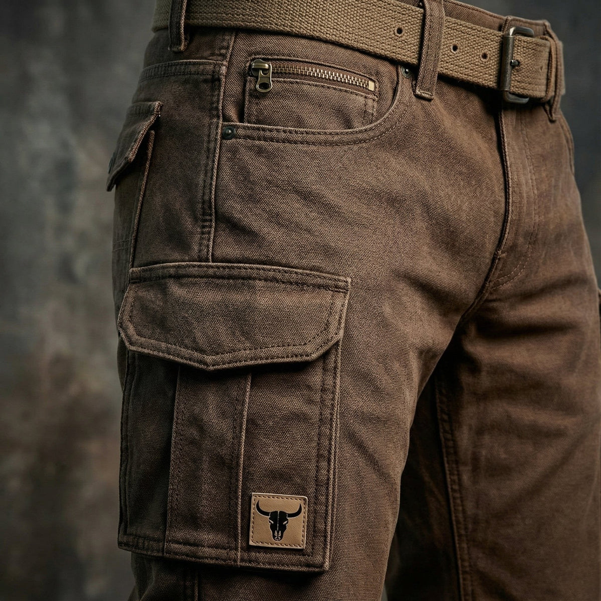 Stoere Slim Fit Cargobroek met Klepzakken voor Heren