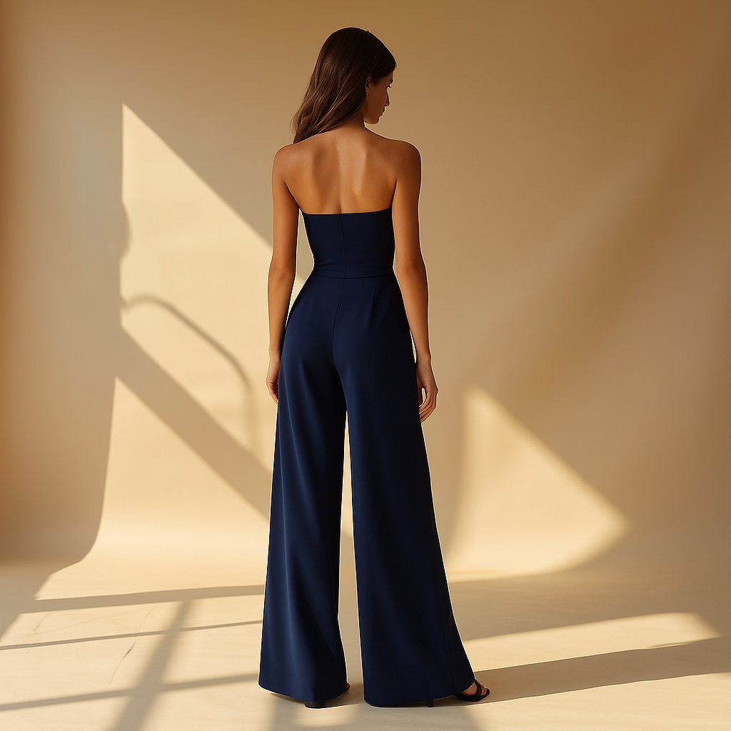 Mono Sin Tirantes Mujer Estilo Corsé Elegante Noche
