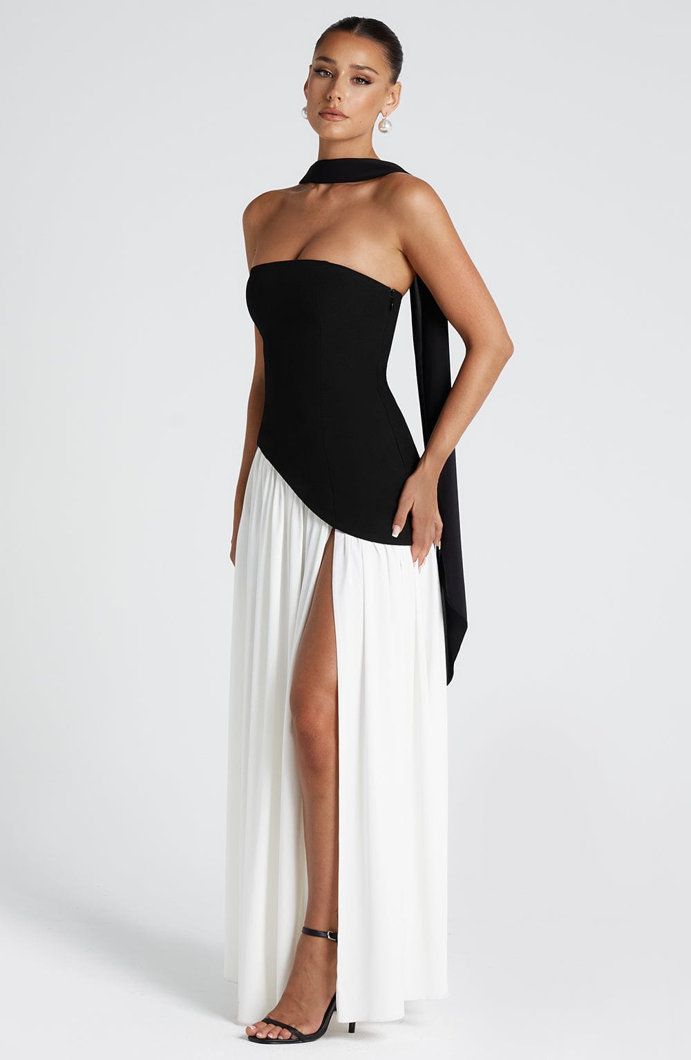 Strapless Maxi Jurk Dames Formeel Avondjurk