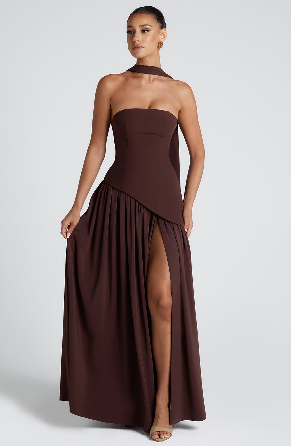 Strapless Maxi Jurk Dames Formeel Avondjurk