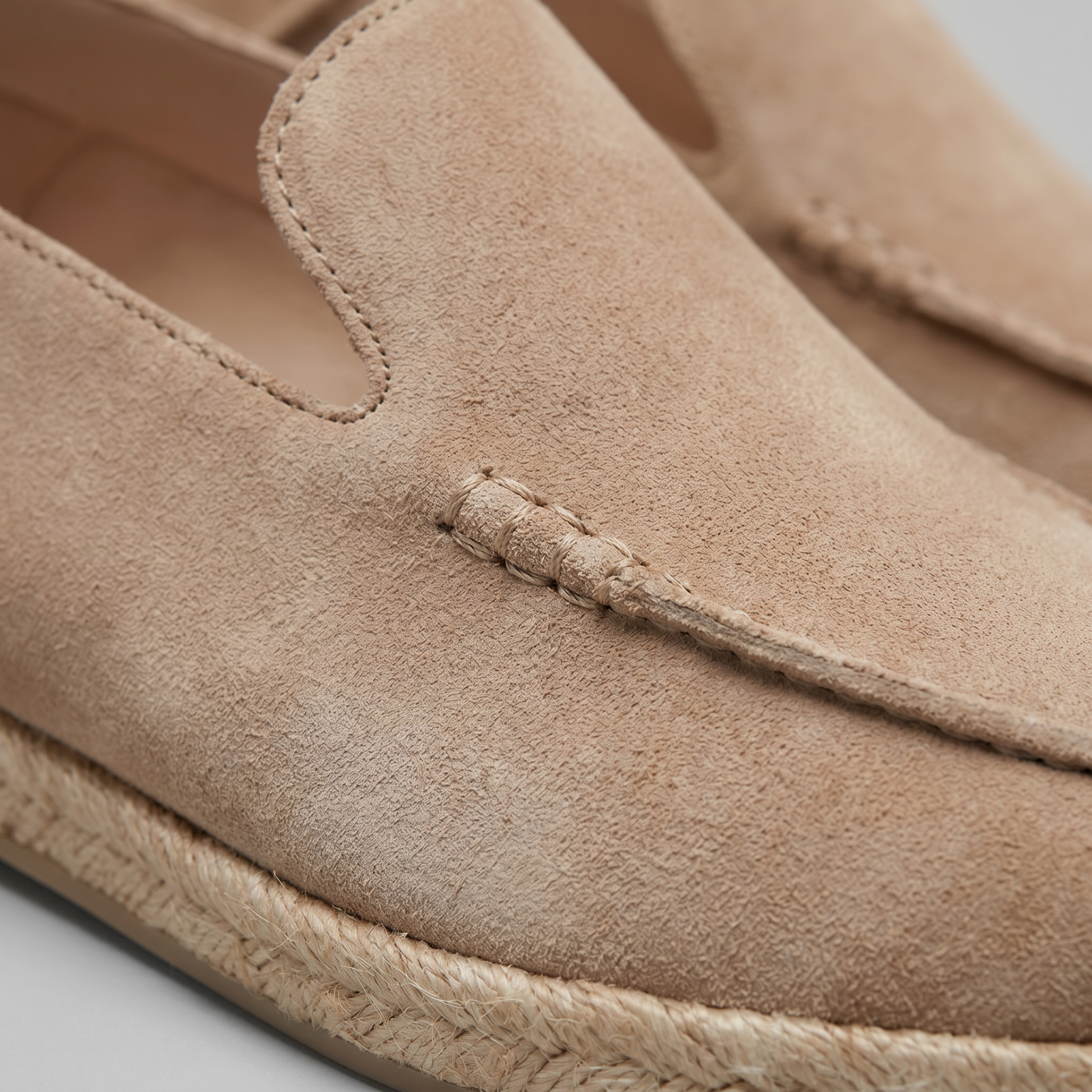 Semišové espadrilky mokasíny pánské neformální letní