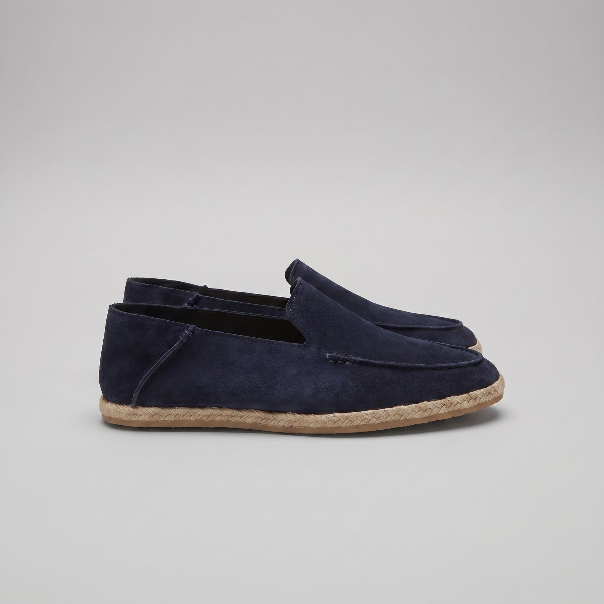 Semišové espadrilky mokasíny pánské neformální letní