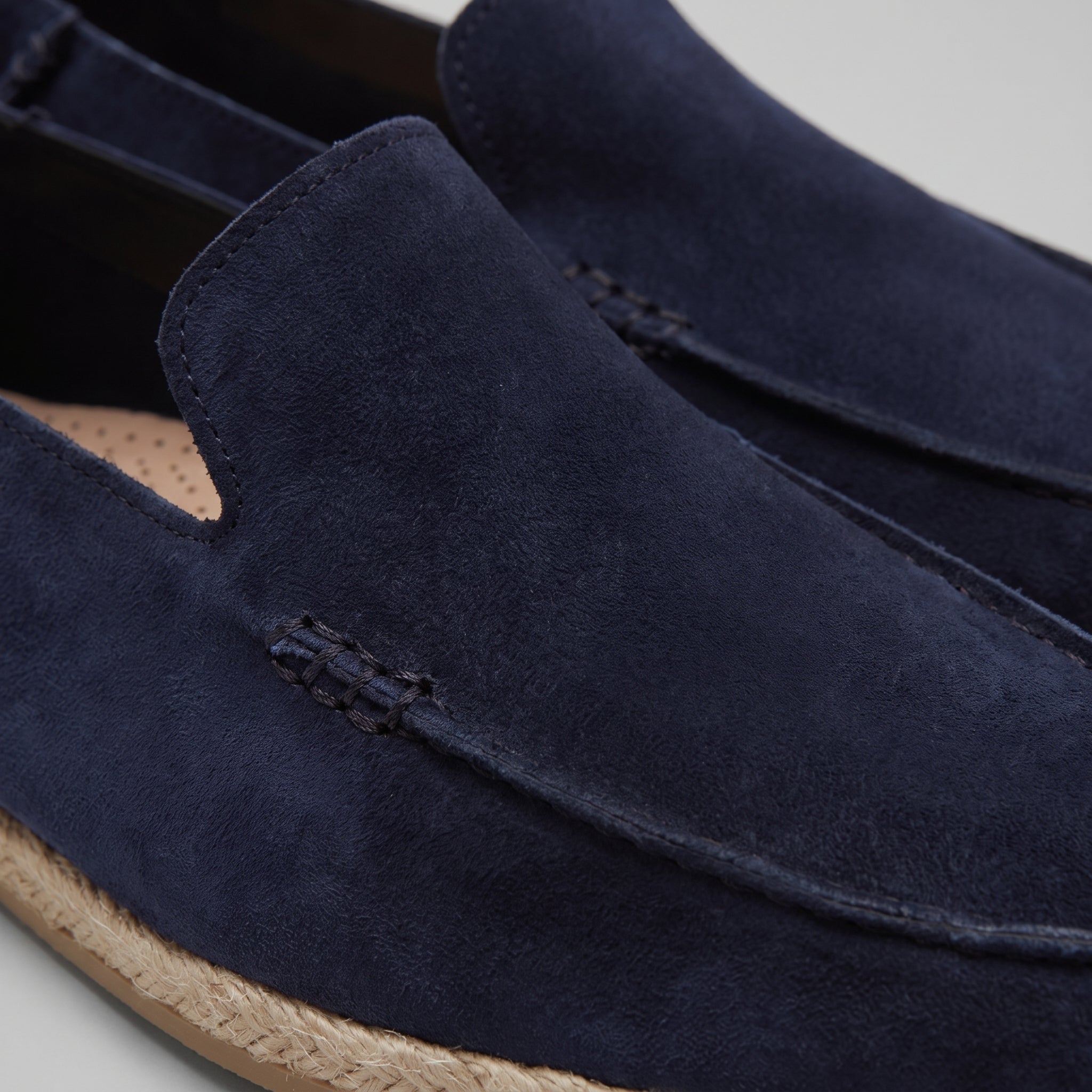 Semišové espadrilky mokasíny pánské neformální letní
