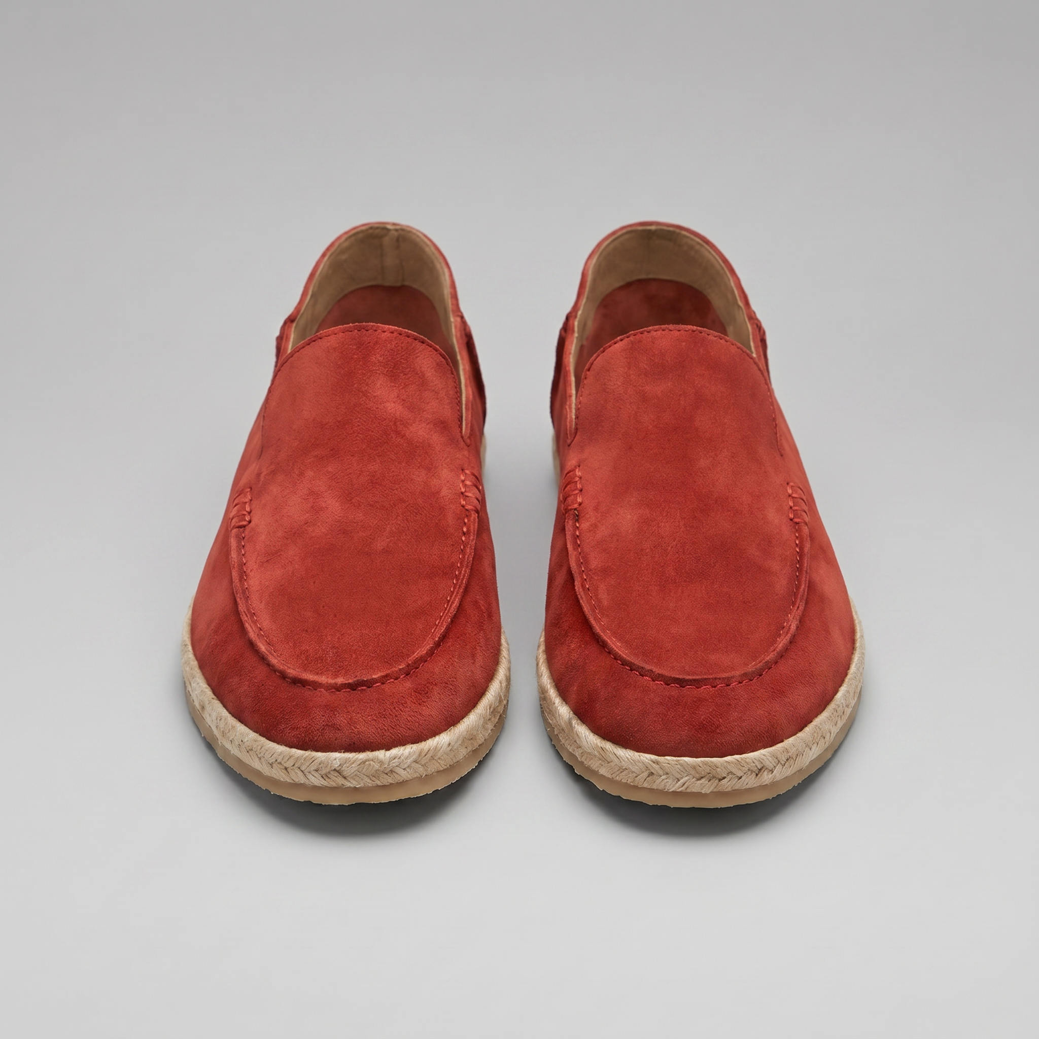 Semišové espadrilky mokasíny pánské neformální letní