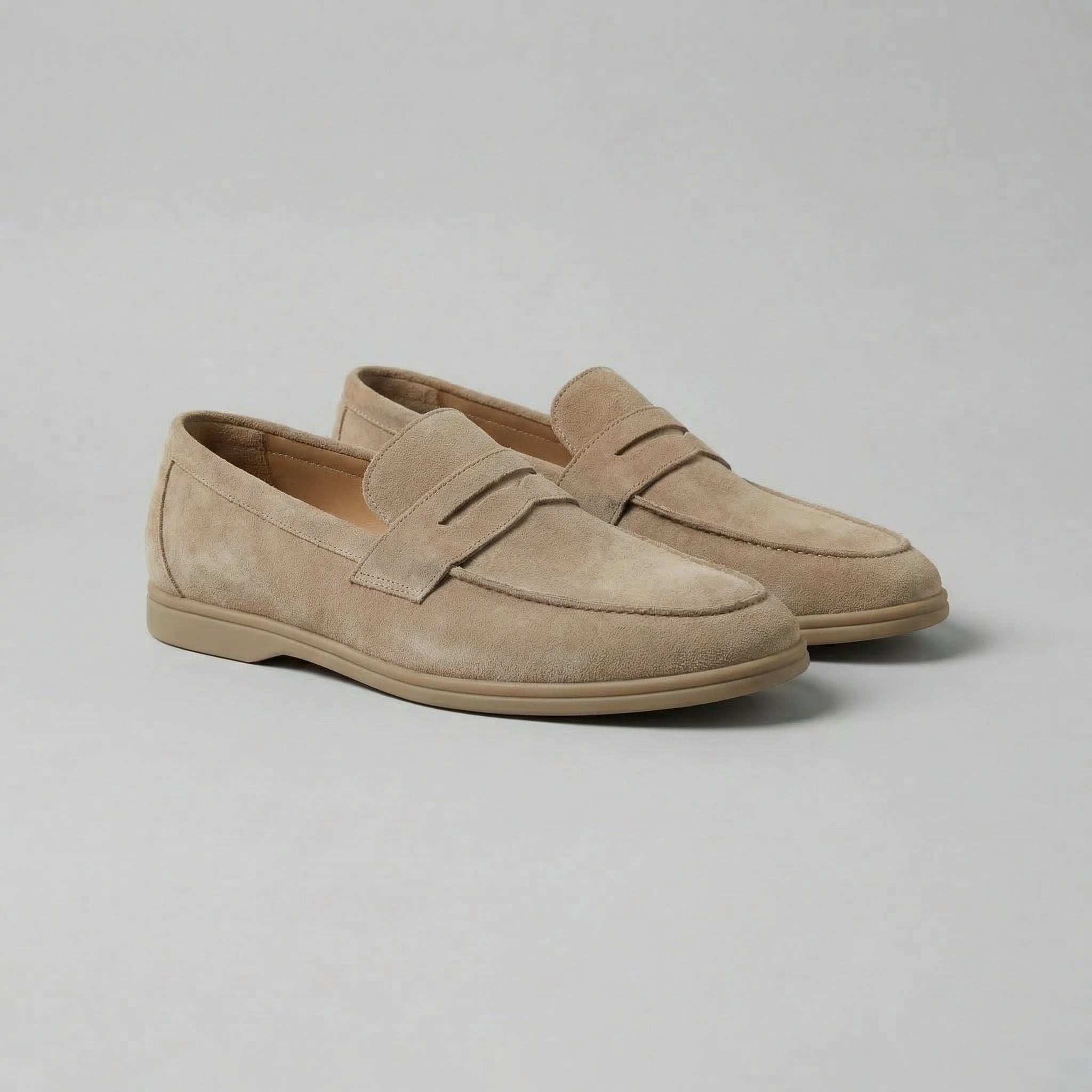 Semišové penny loafers pro muže, neformální i formální