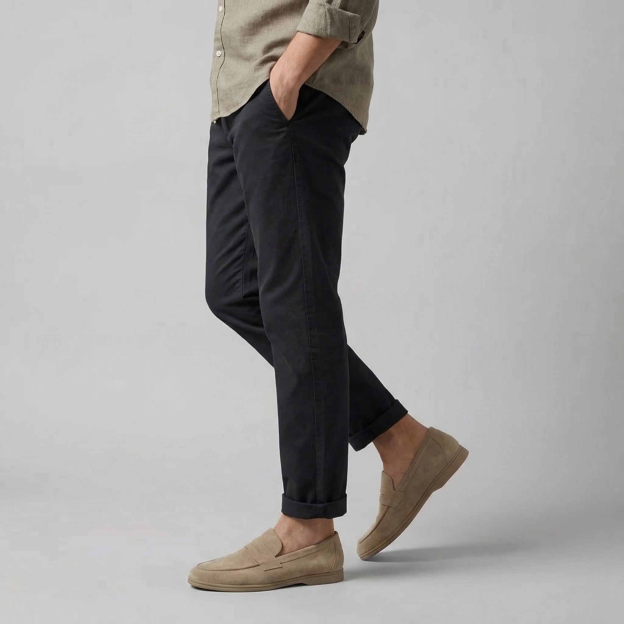 Semišové penny loafers pro muže, neformální i formální
