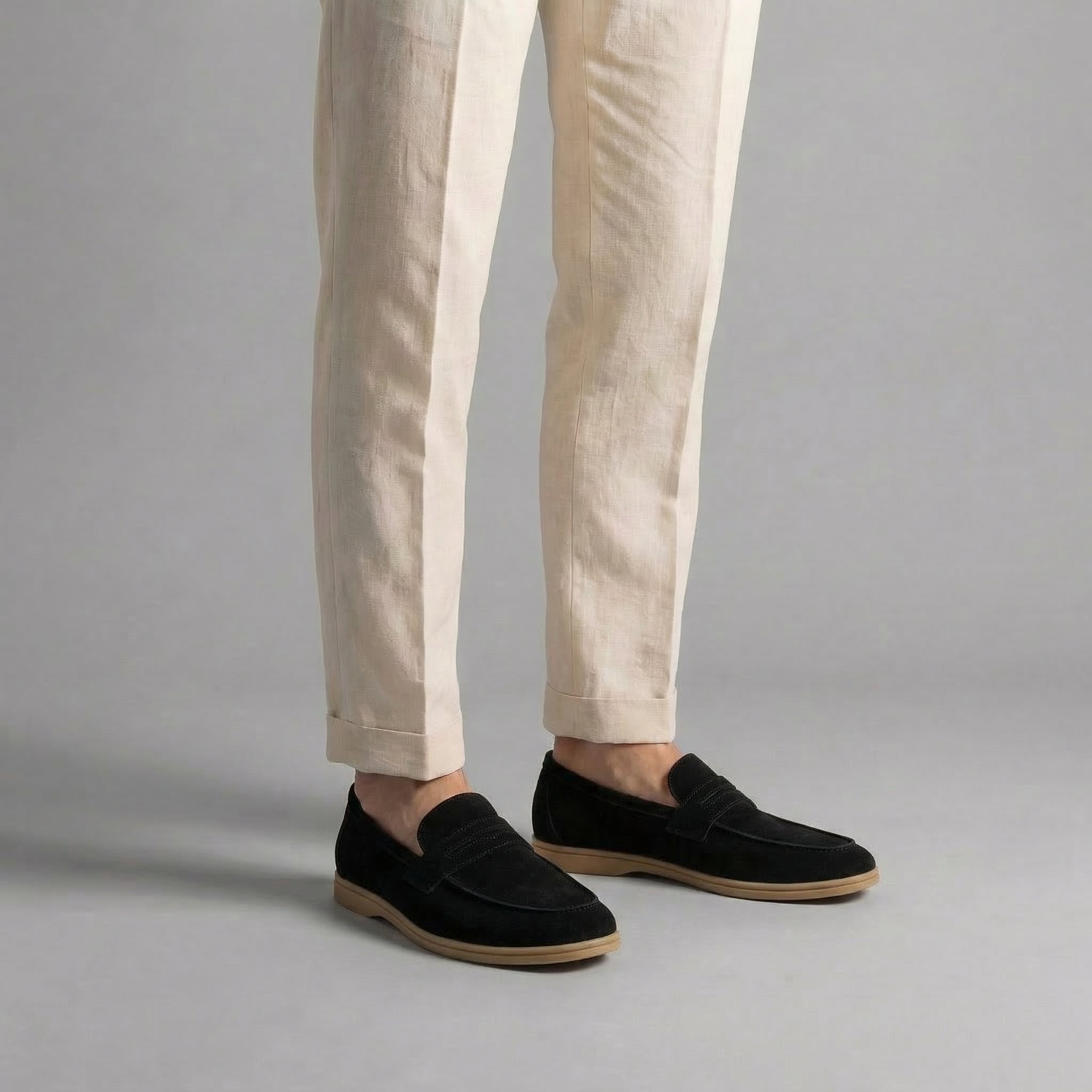 Semišové penny loafers pro muže, neformální i formální