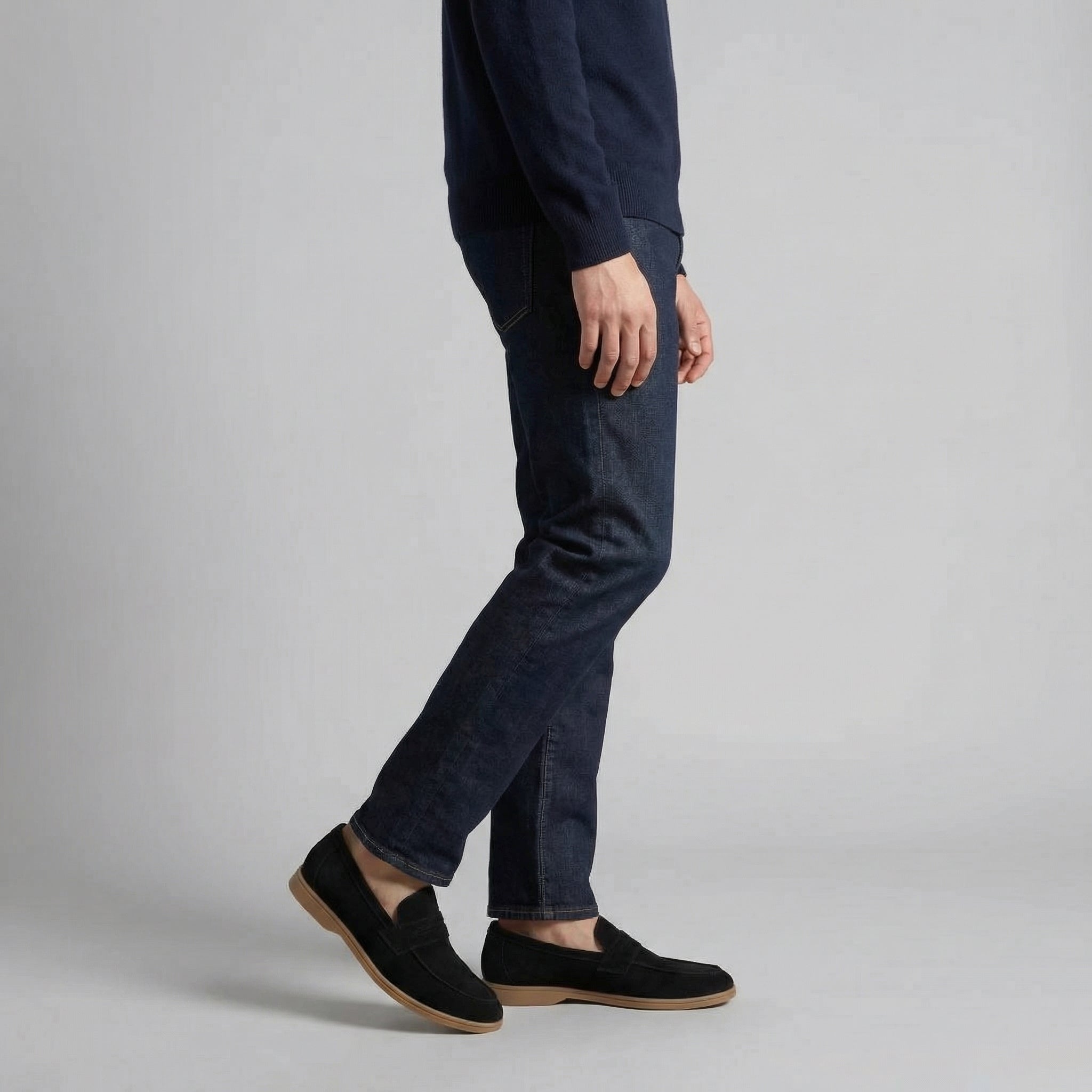 Semišové penny loafers pro muže, neformální i formální