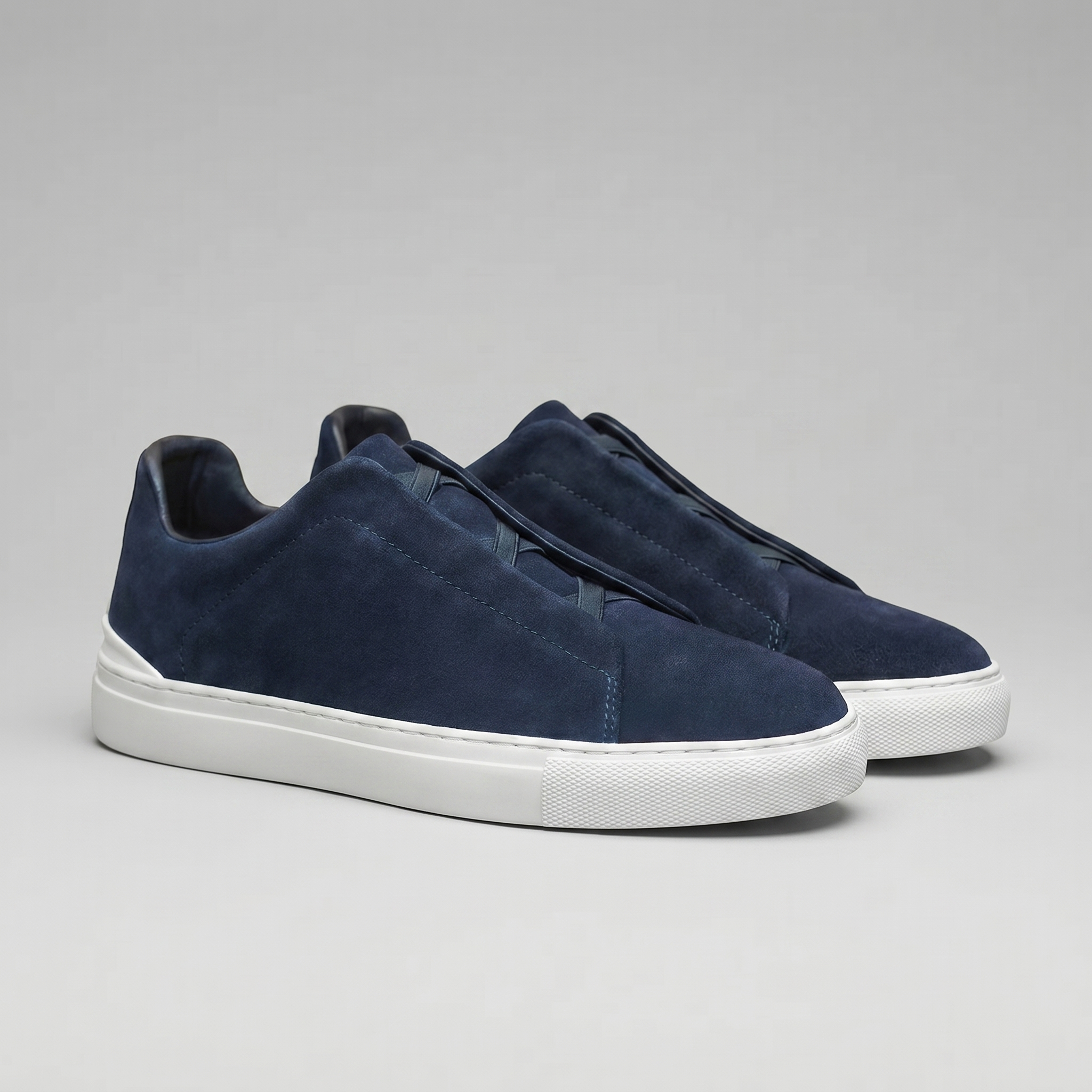 Suede Slip On Trainers Heren Casual Comfort