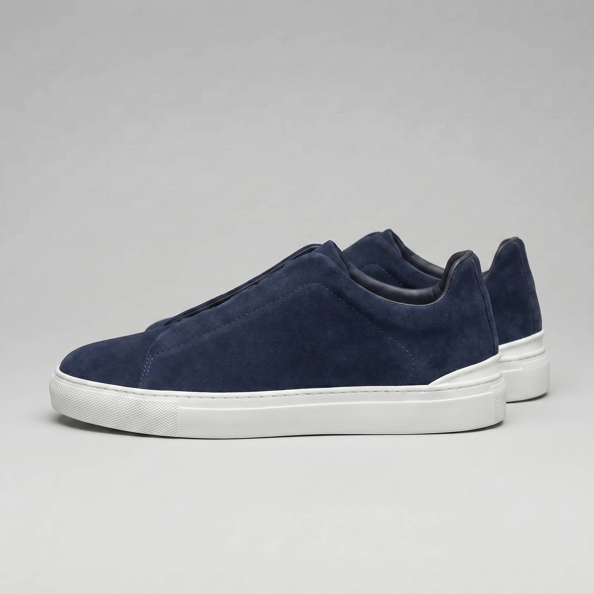 Suede Slip On Trainers Heren Casual Comfort