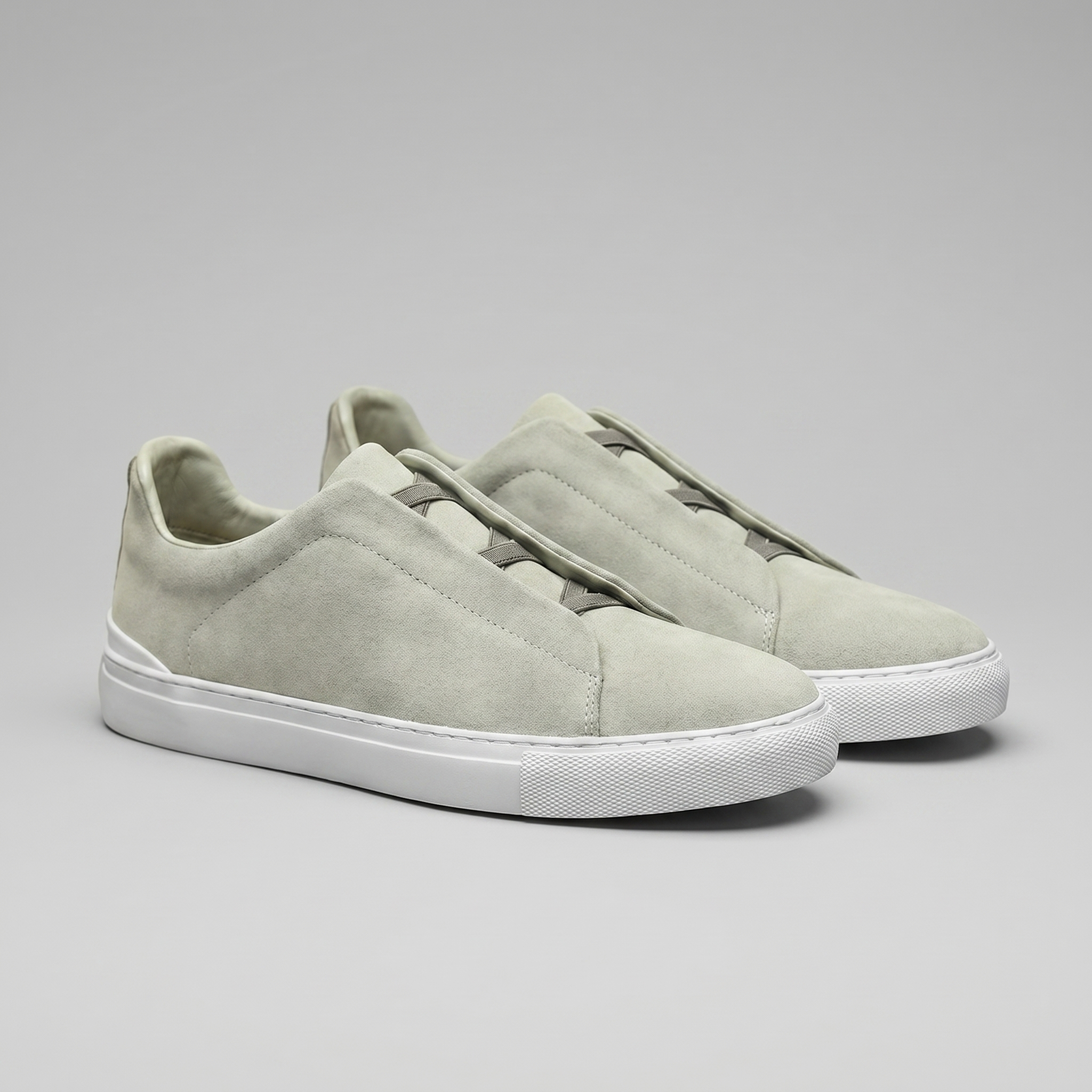 Suede Slip On Trainers Heren Casual Comfort