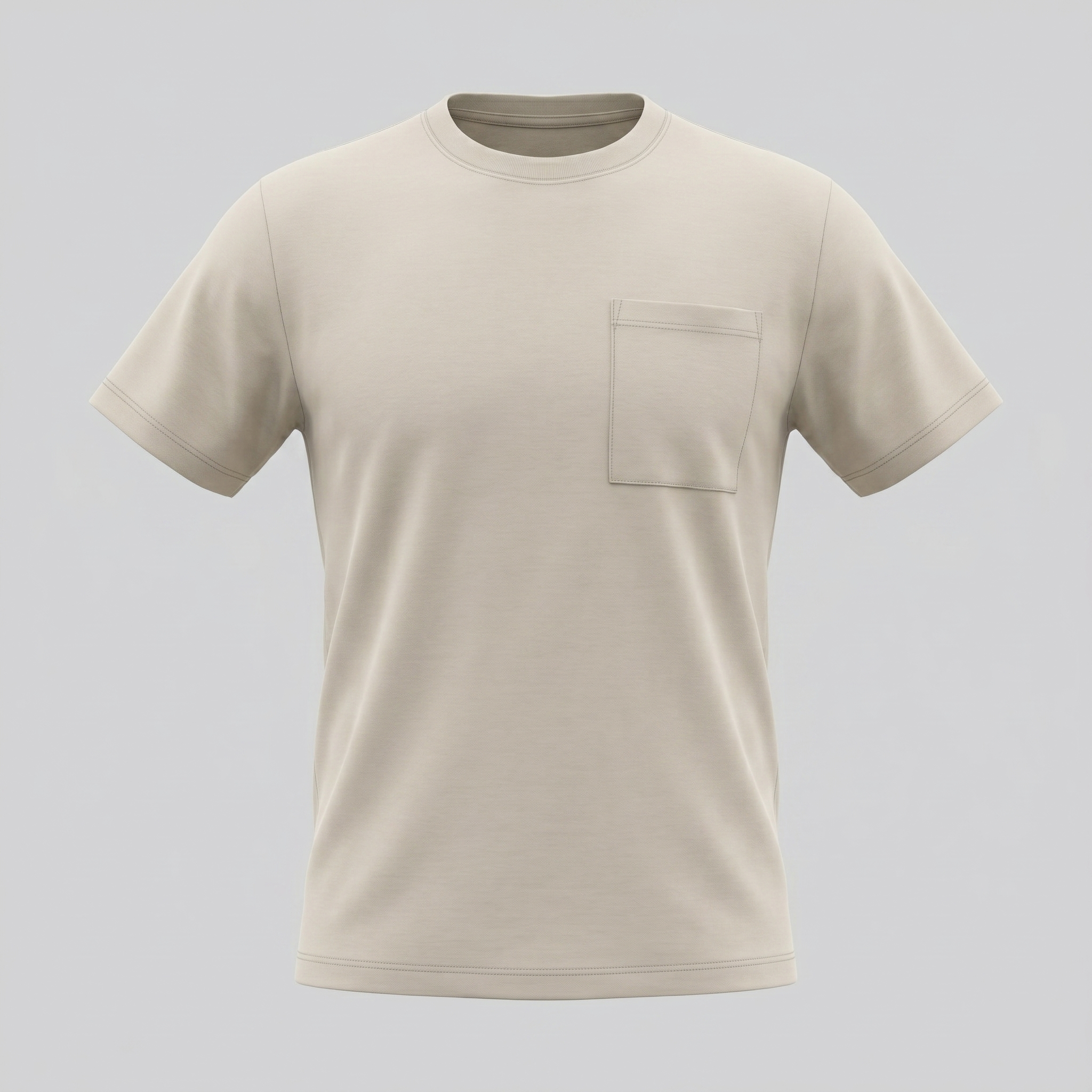 T-Shirt Herre Relaxed Fit Bryststak Casual
