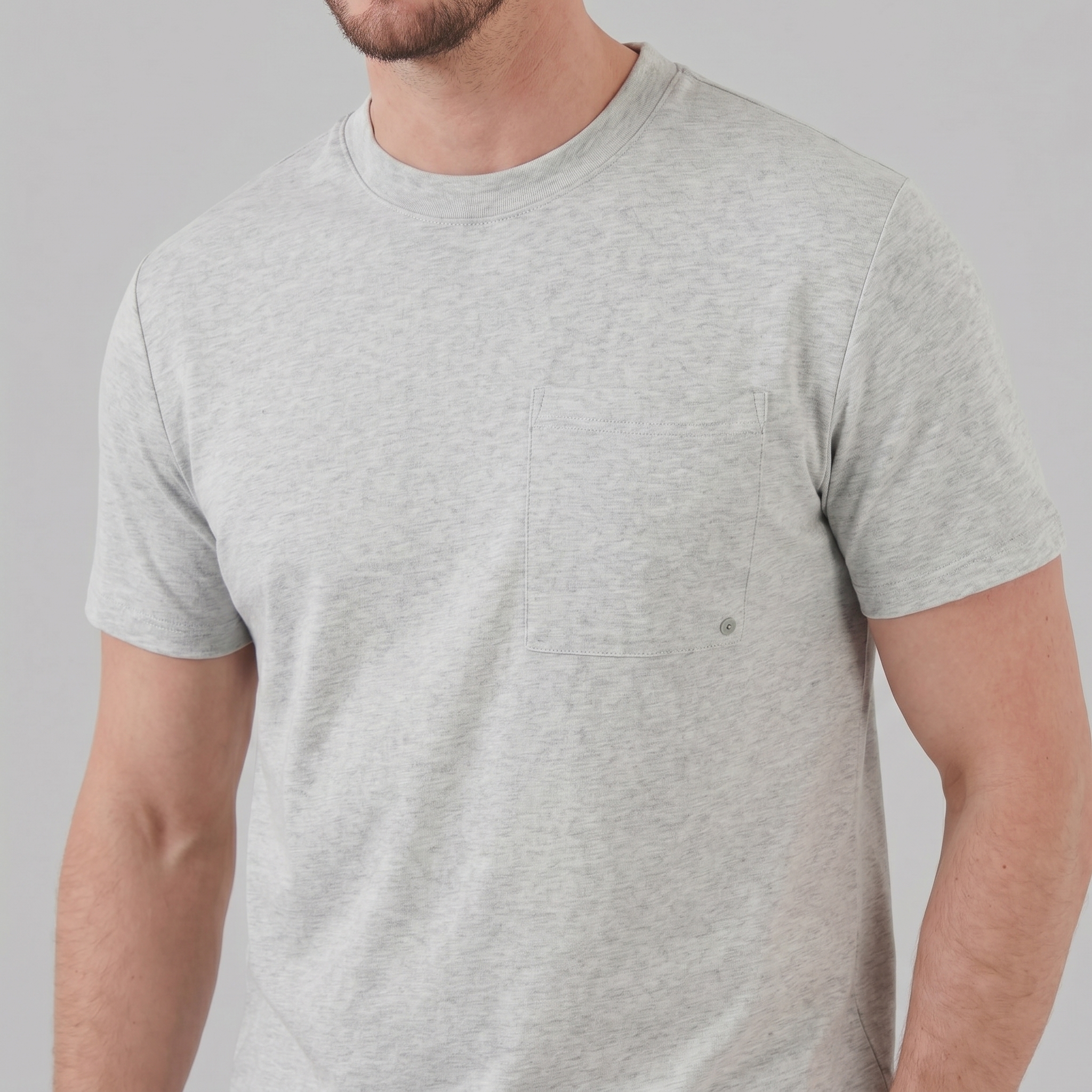 T-Shirt Herre Relaxed Fit Bryststak Casual