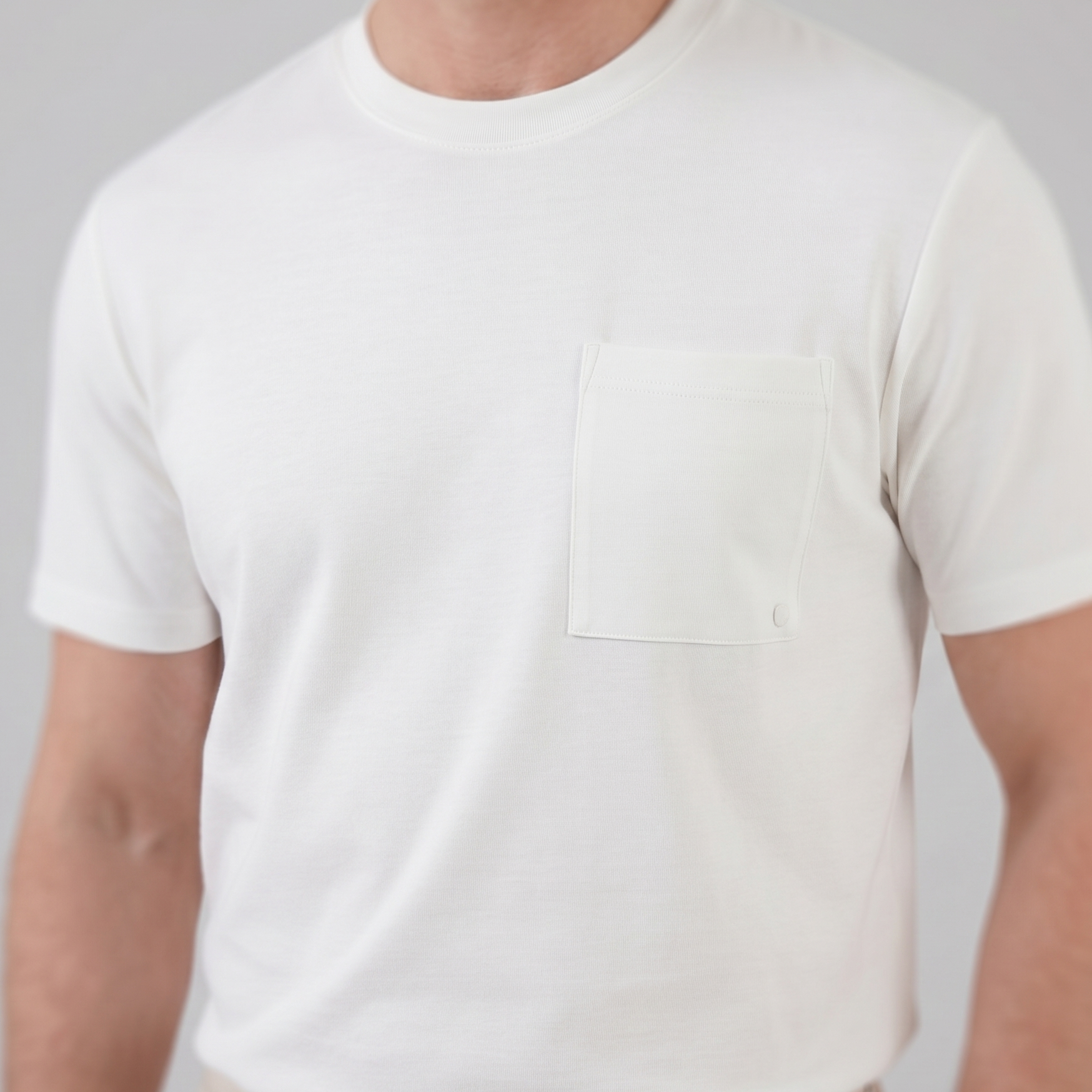 T-Shirt Herre Relaxed Fit Bryststak Casual