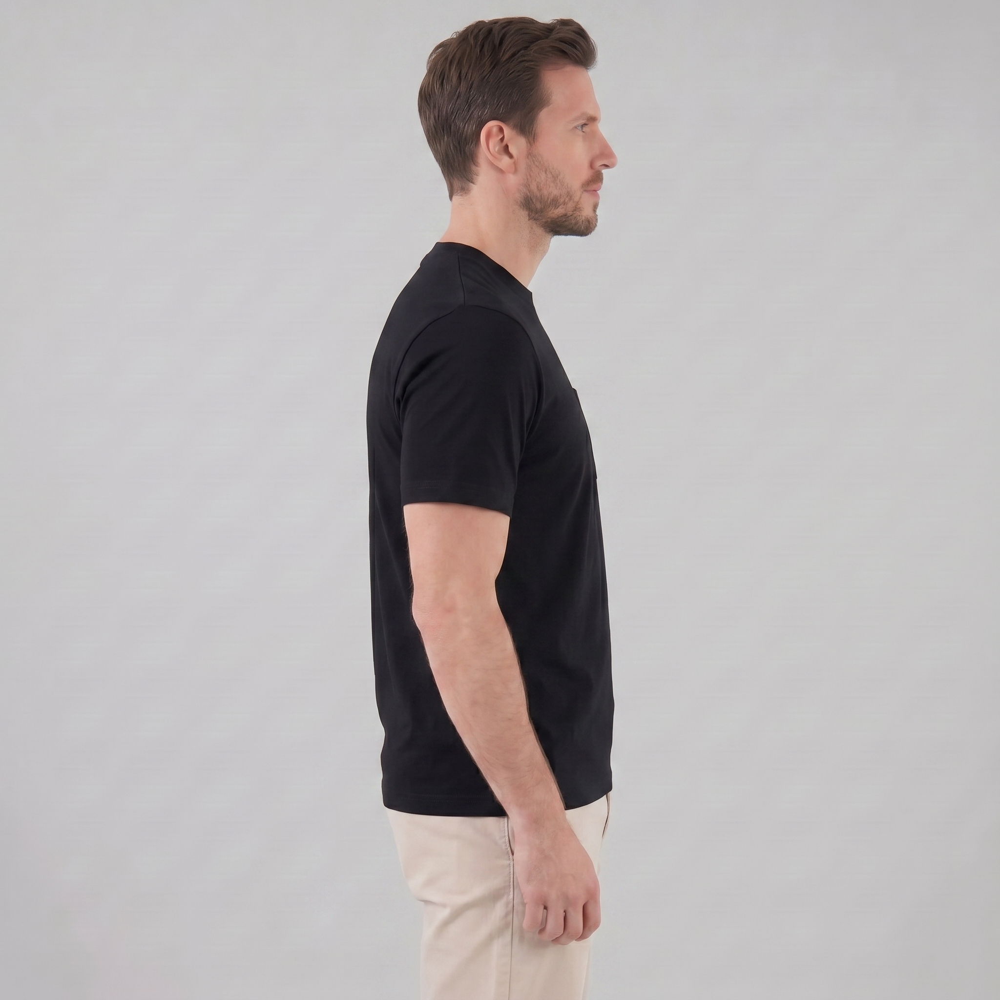 T-Shirt Herre Relaxed Fit Bryststak Casual